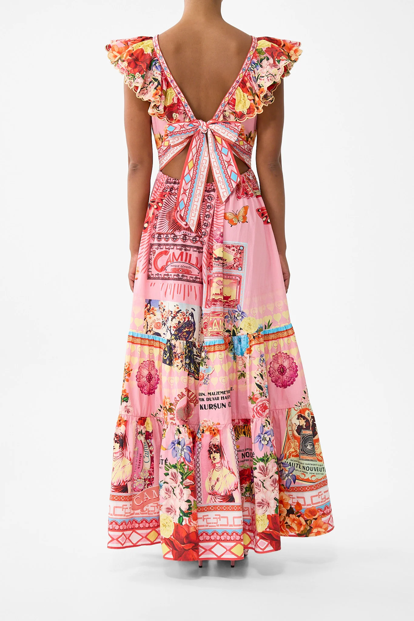 TIERED DRESS WITH NECK FRILL COLLAGE KINGDOM - Image 2