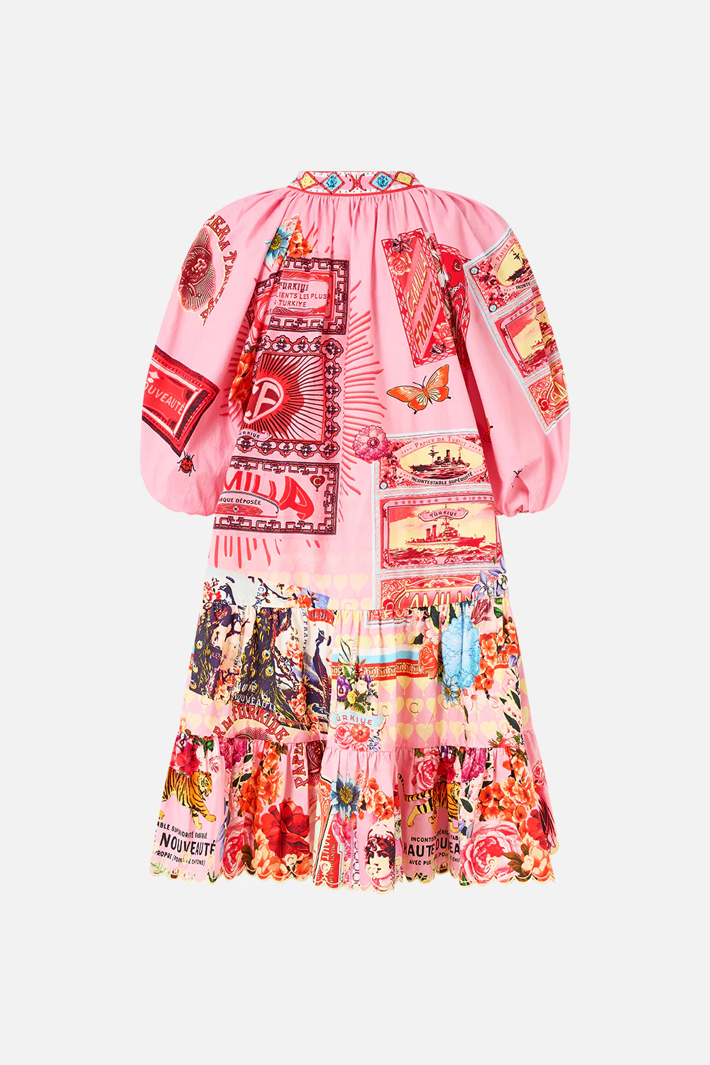 PUFF SLEEVE SHIRT DRESS COLLAGE KINGDOM - Image 7