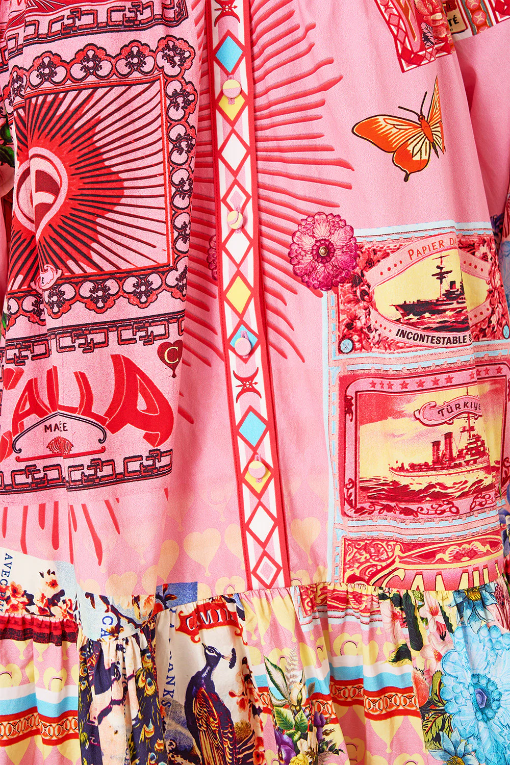 PUFF SLEEVE SHIRT DRESS COLLAGE KINGDOM - Image 8