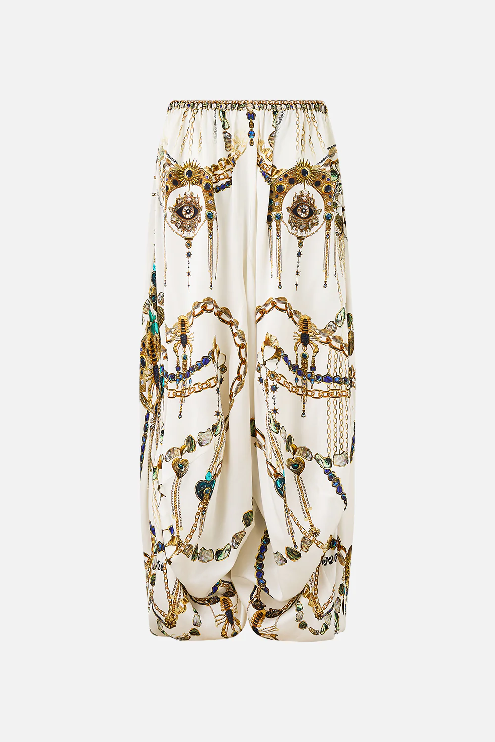 PANELLED HAREM PANT WITH TIE WAIST CHAIN GANG - Image 6