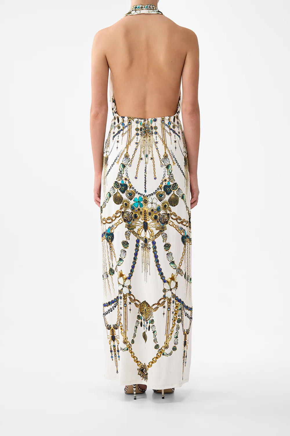 DEEP COWL PLUNGE DRESS CHAIN GANG - Image 3