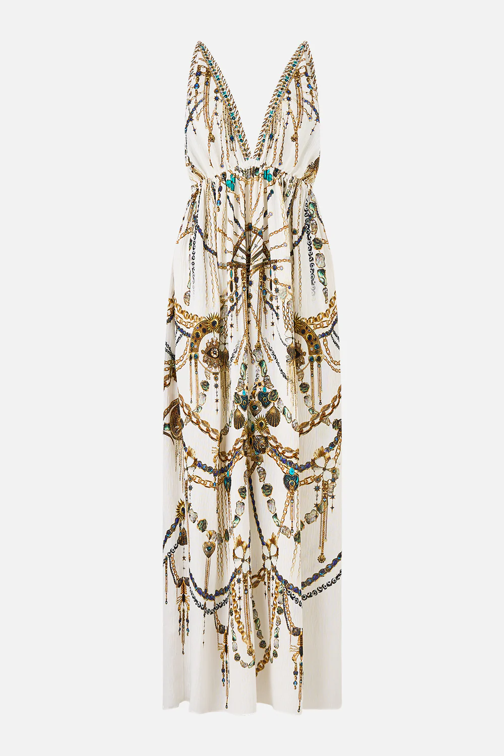 OPEN BACK LONG CAPE DRESS CHAIN GANG - Image 3
