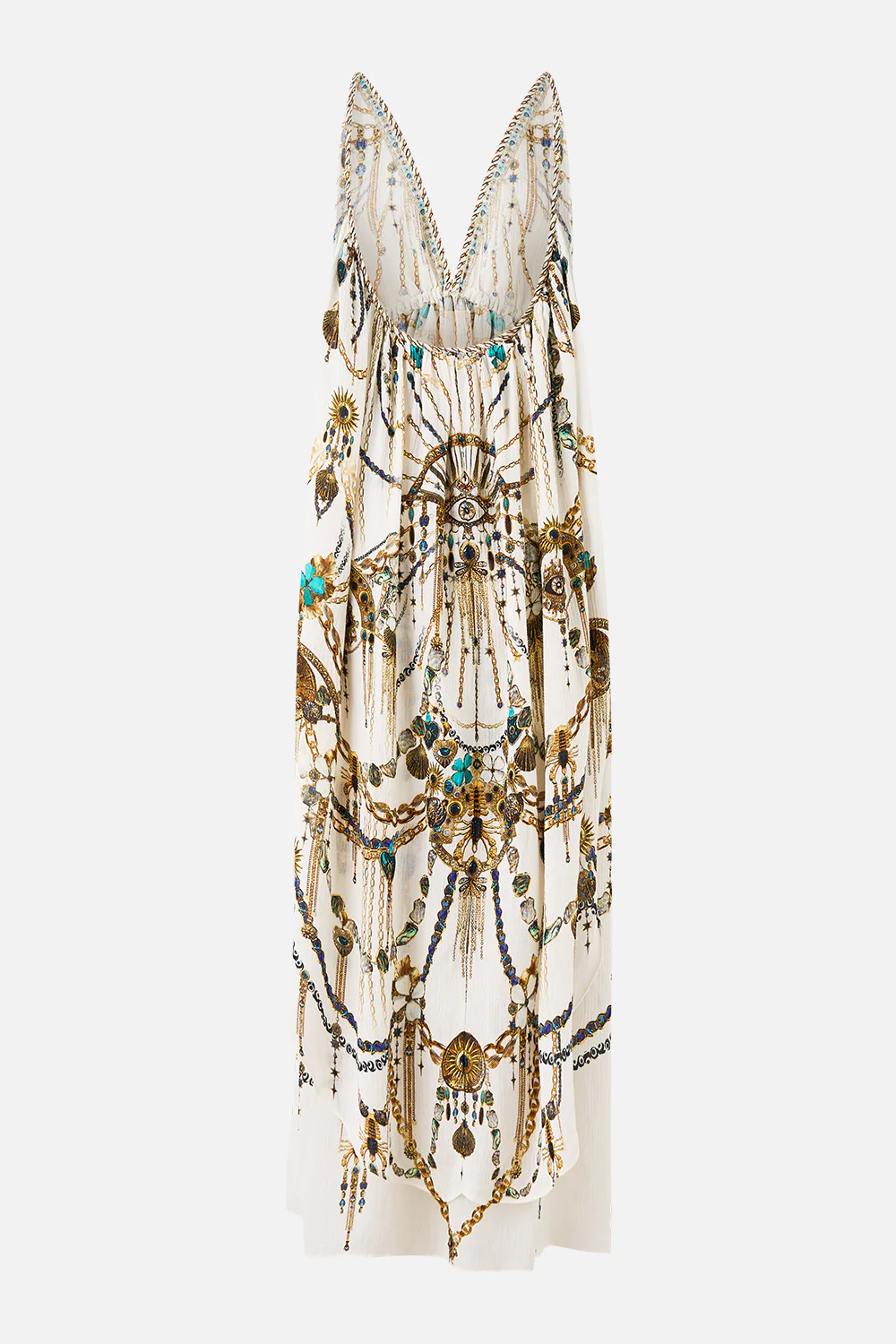 OPEN BACK LONG CAPE DRESS CHAIN GANG - Image 7