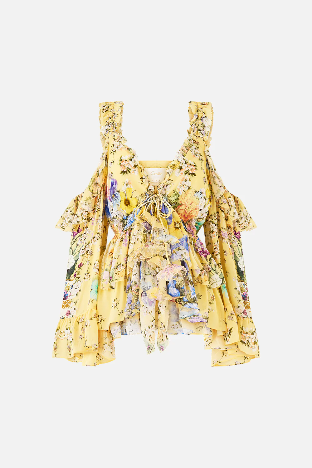 COLD SHOULDER RUFFLE TOP DARLING BUDS - Image 3