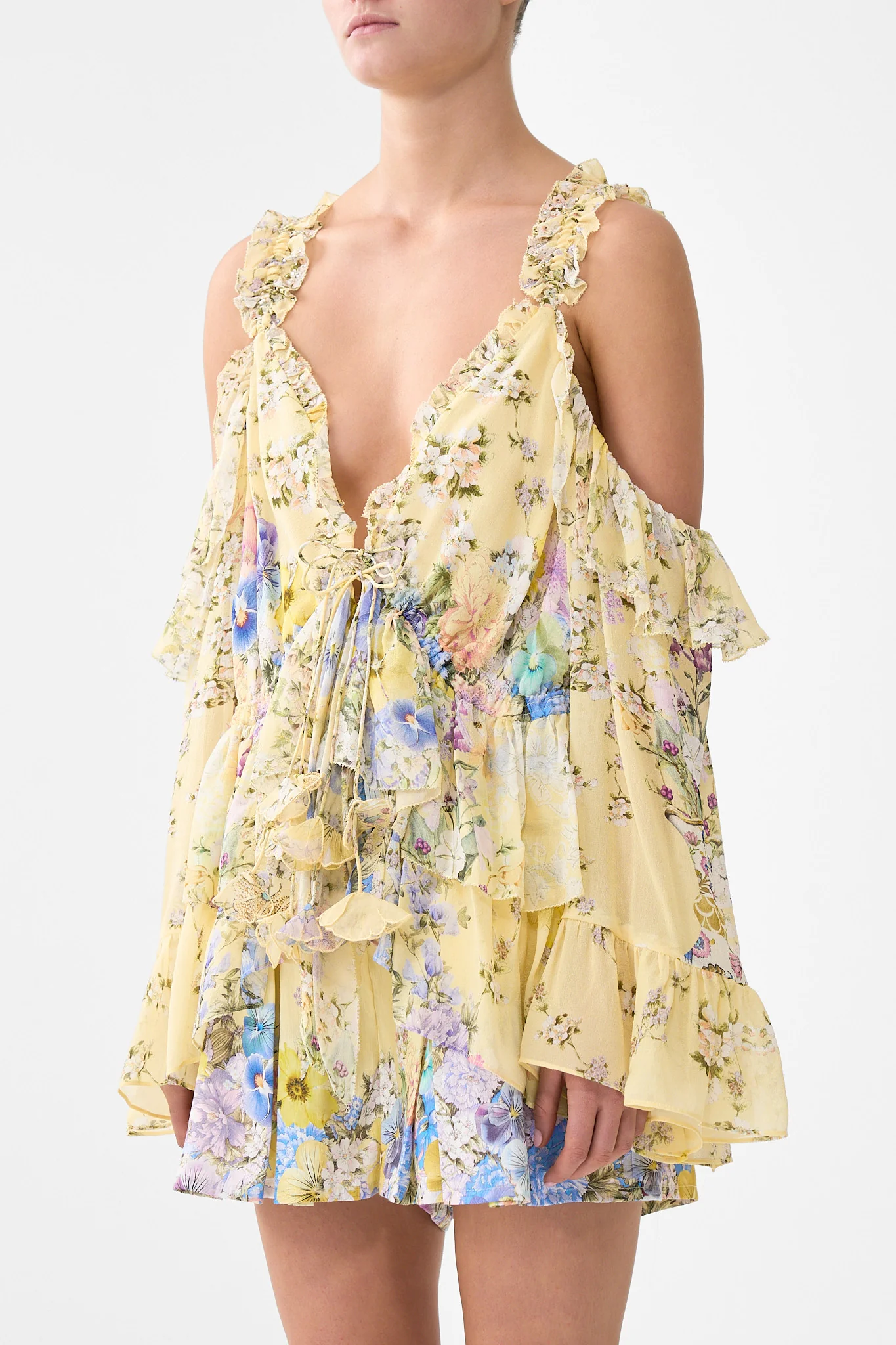 COLD SHOULDER RUFFLE TOP DARLING BUDS - Image 5