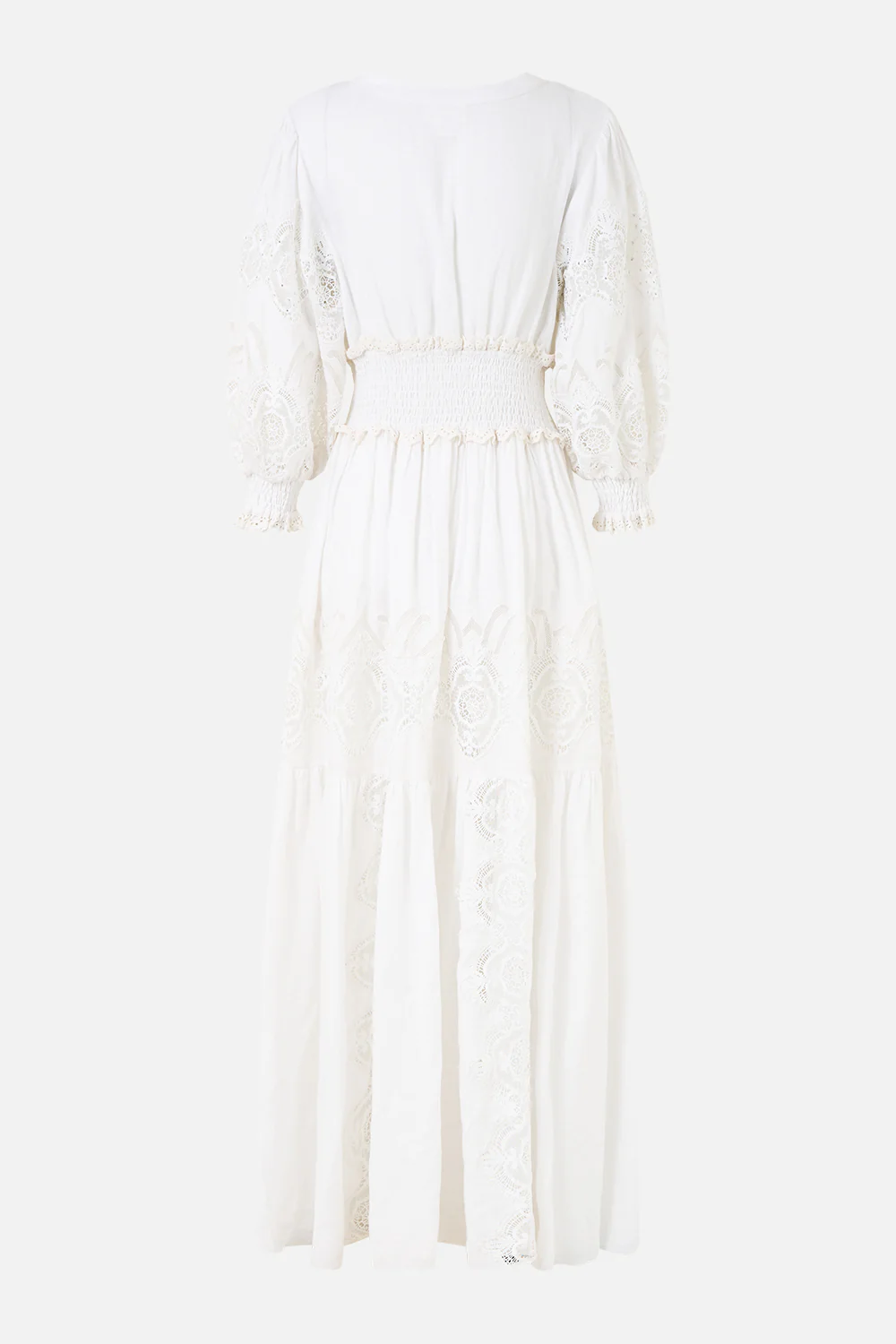 SHIRRED WAISTBAND LONG DRESS ALL ABOUT THAT LACE - Image 8