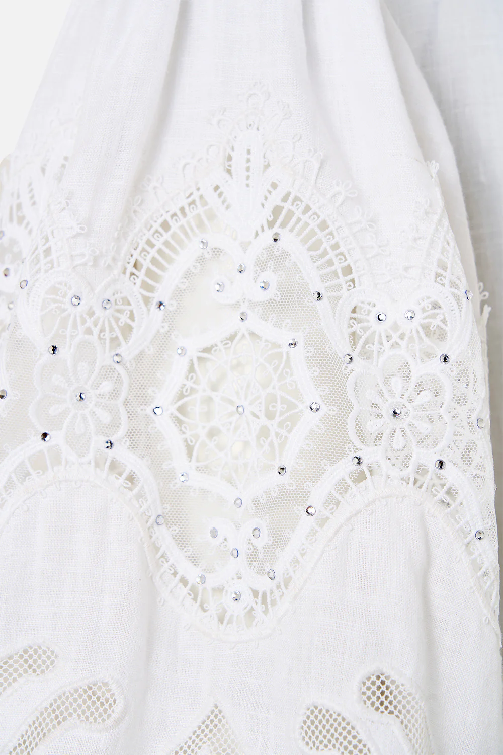 SHIRRED WAISTBAND LONG DRESS ALL ABOUT THAT LACE - Image 9