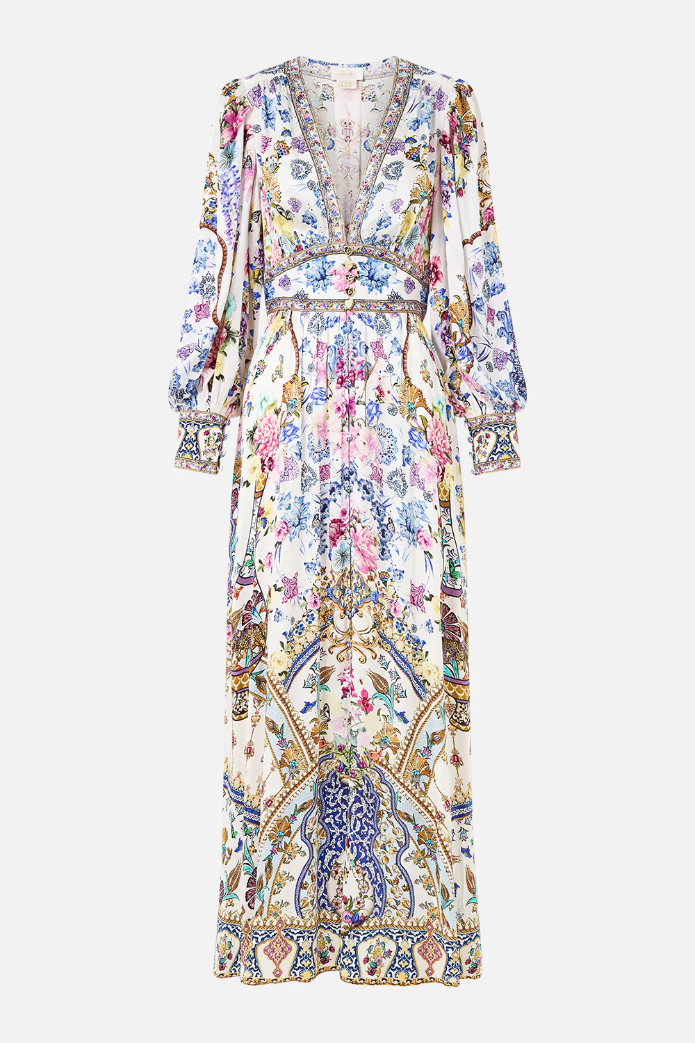 SHAPED WAISTBAND DRESS WITH GATHERED SLEEVES ALL ABOUT THAT LACE - Image 3