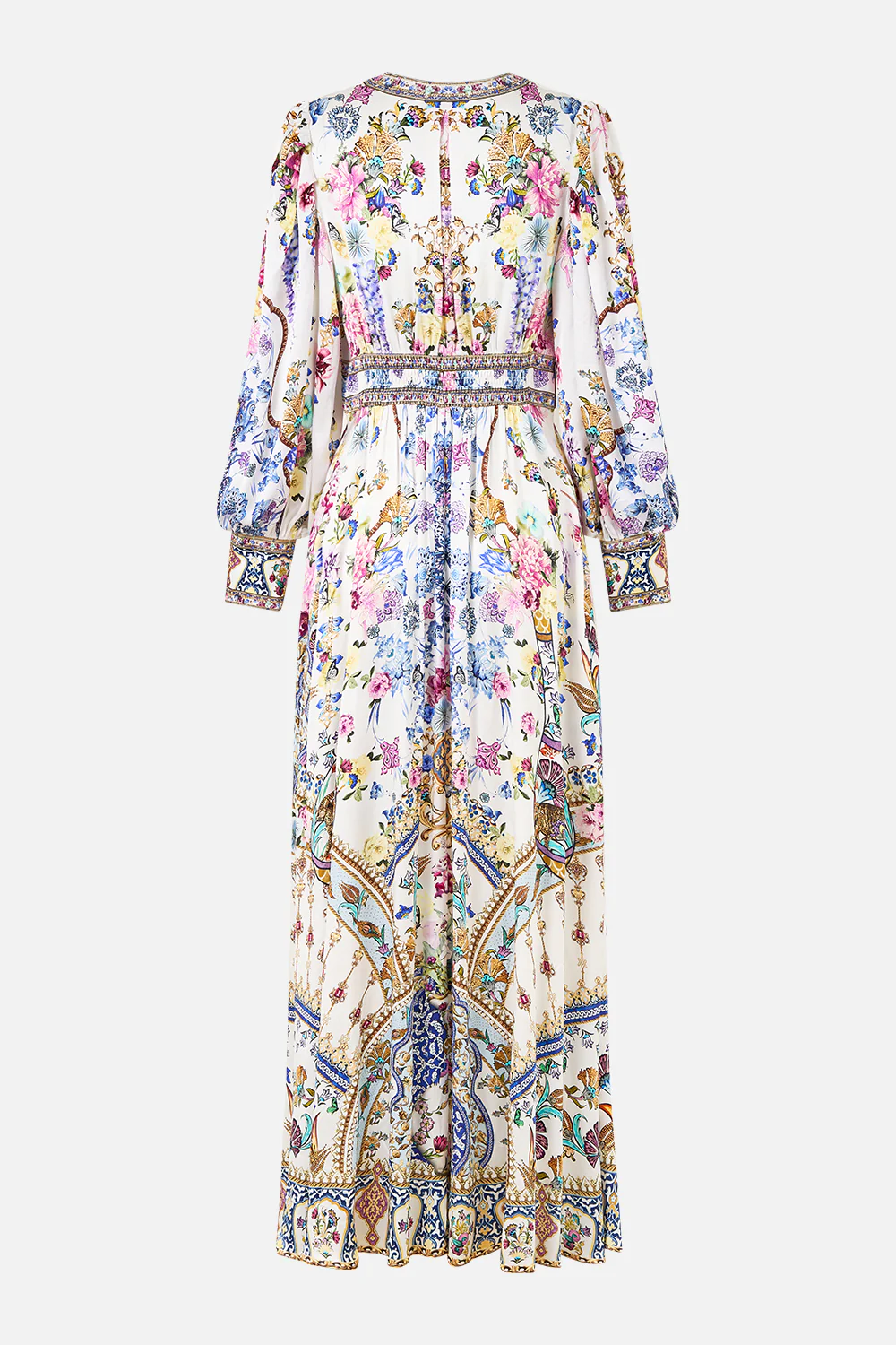 SHAPED WAISTBAND DRESS WITH GATHERED SLEEVES ALL ABOUT THAT LACE - Image 7