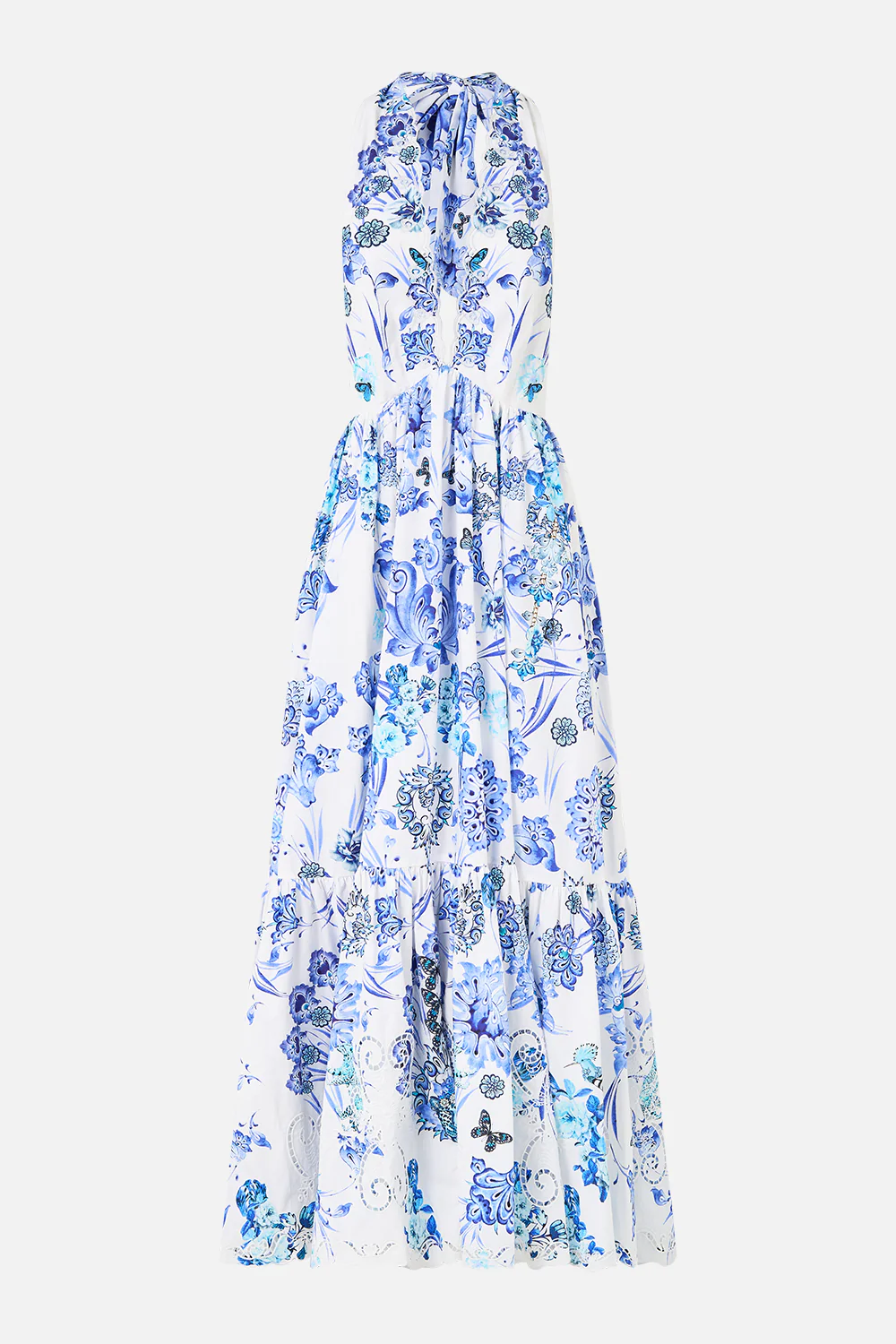 RUFFLE HEM HALTER DRESS ALL ABOUT THAT LACE - Image 3