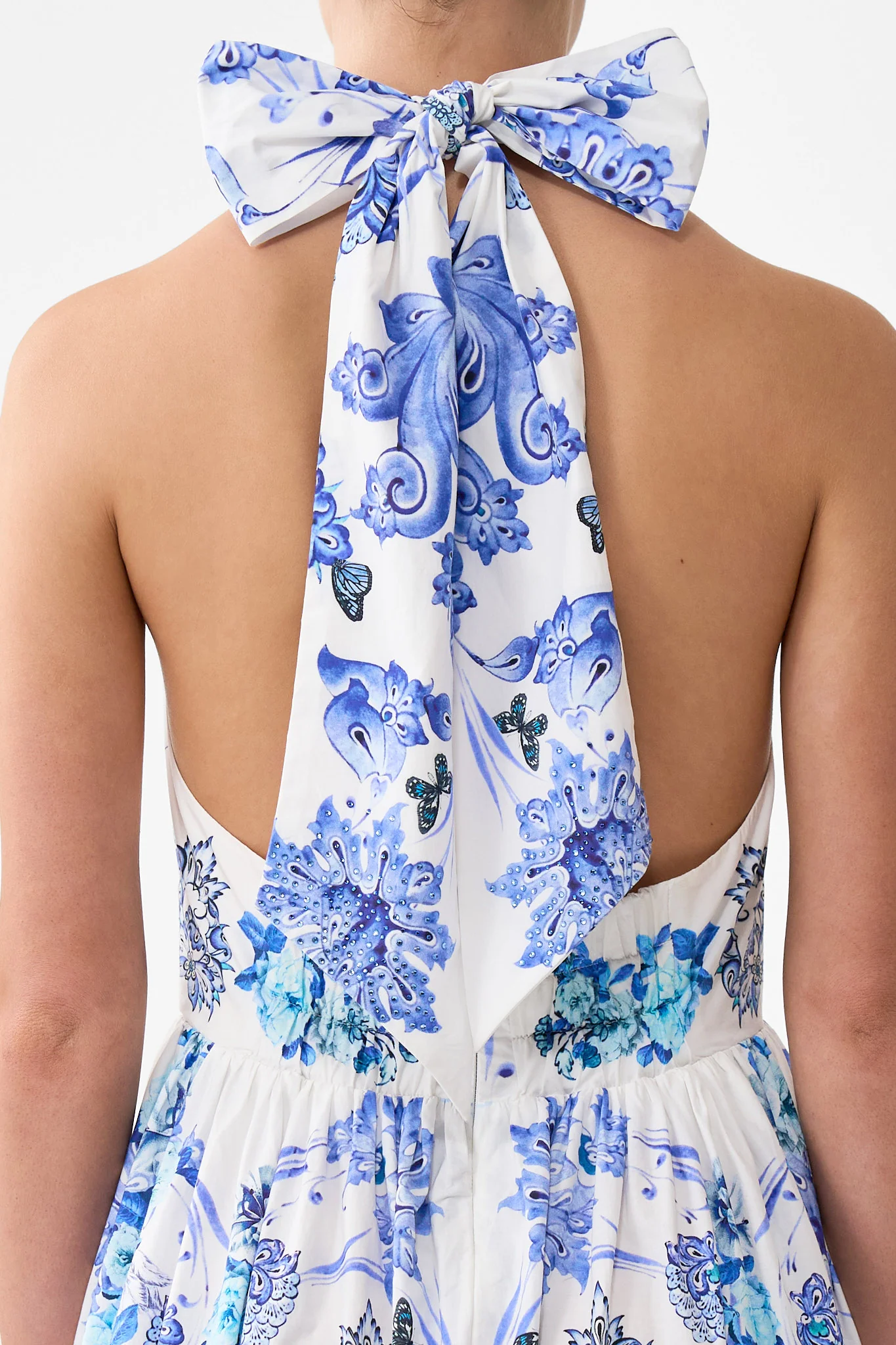 RUFFLE HEM HALTER DRESS ALL ABOUT THAT LACE - Image 6