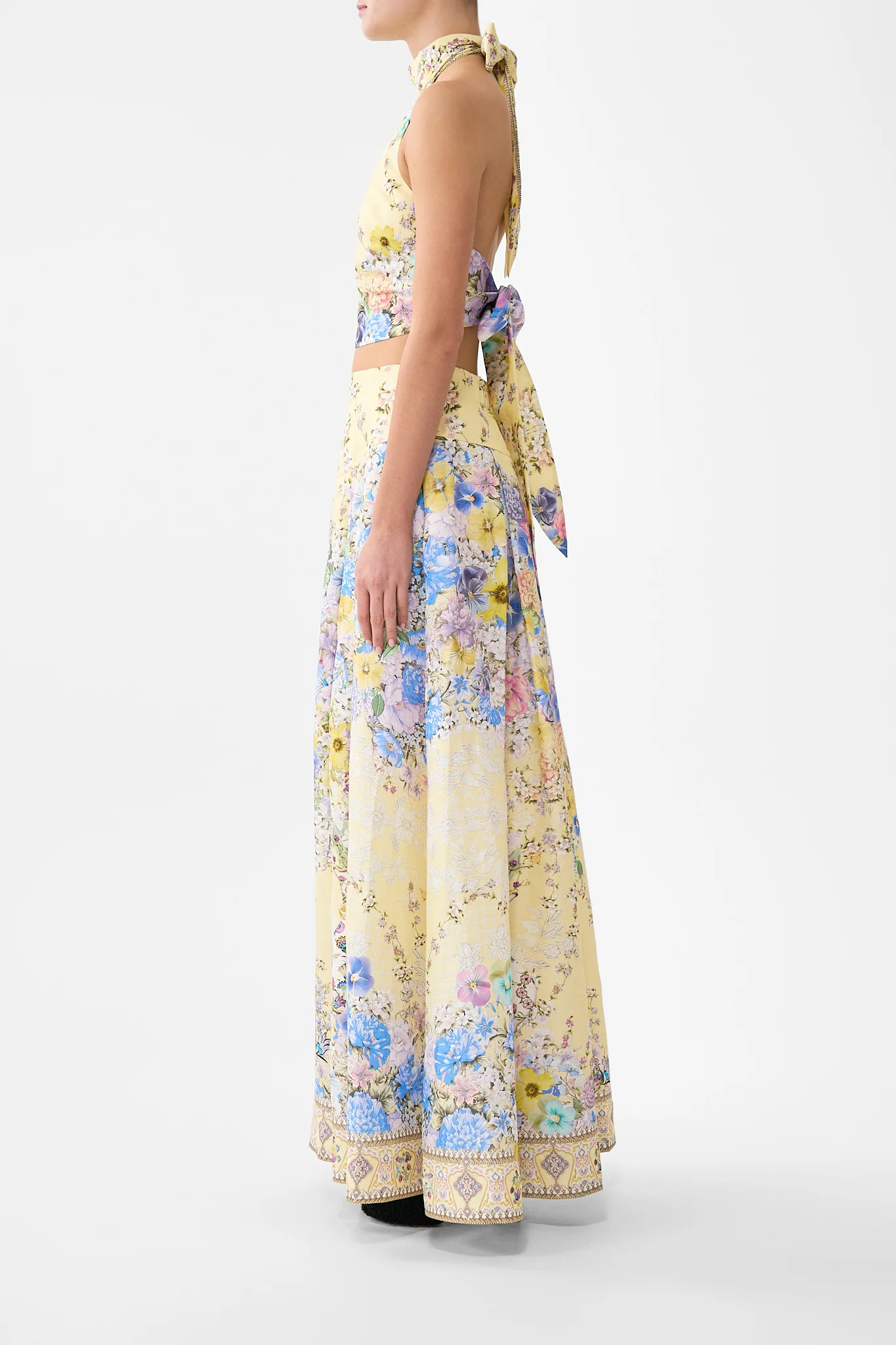 CORSET WAIST MAXI SKIRT DARLING BUDS - Image 4