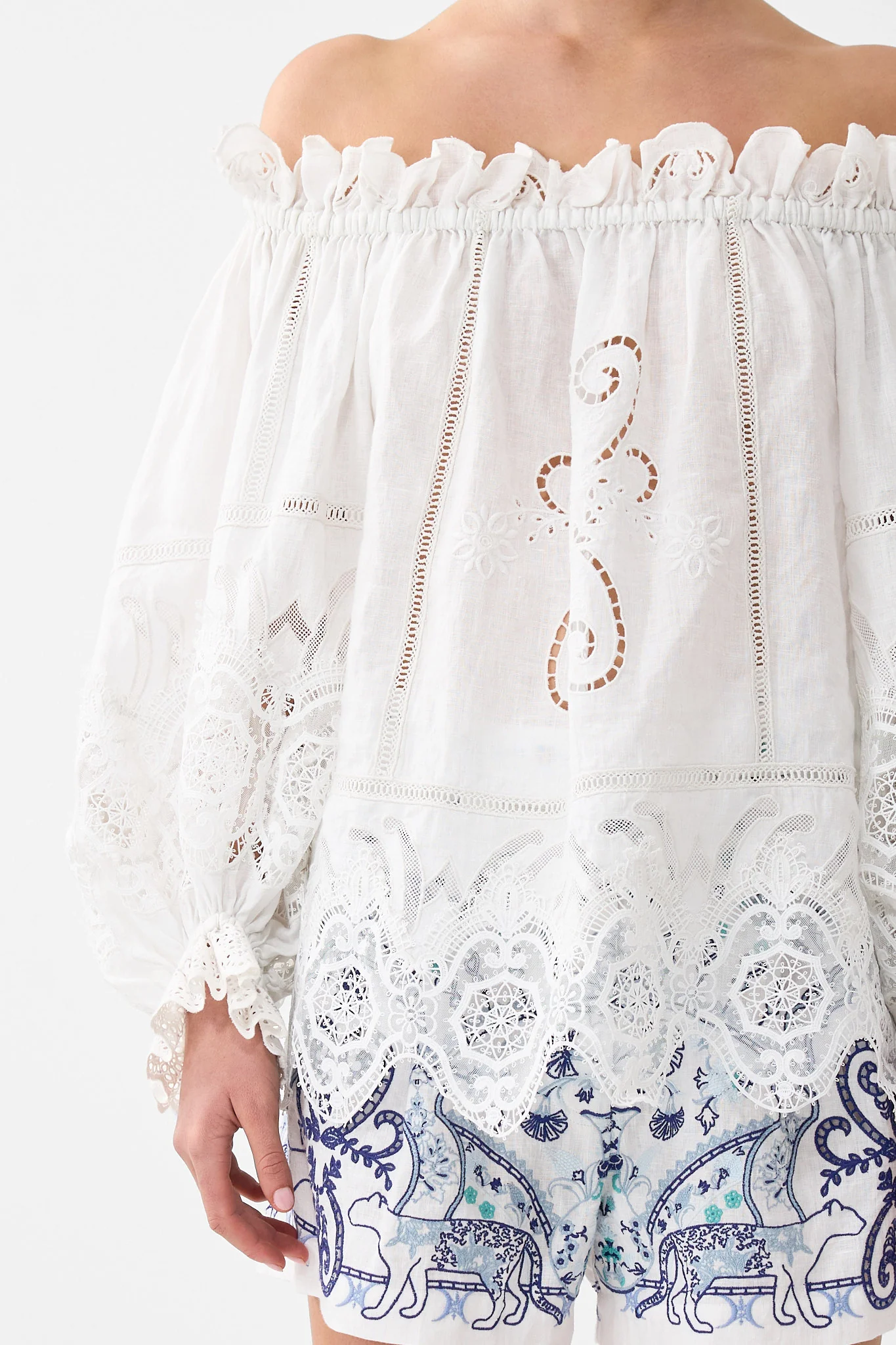 FRILL OFF SHOULDER TOP ALL ABOUT THAT LACE - Image 6