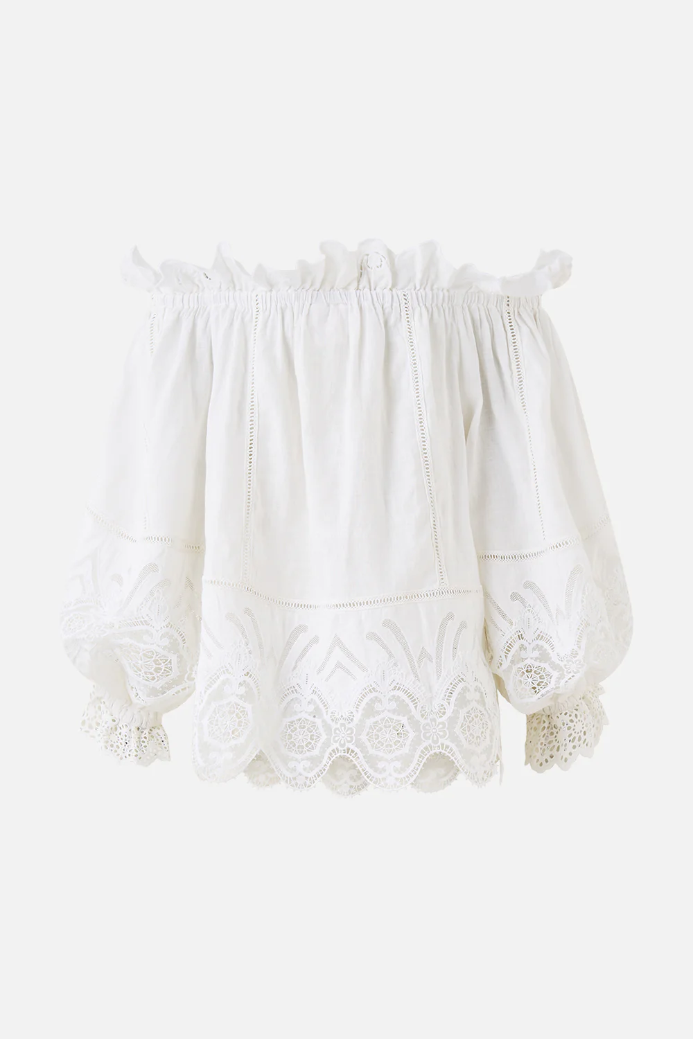 FRILL OFF SHOULDER TOP ALL ABOUT THAT LACE - Image 7