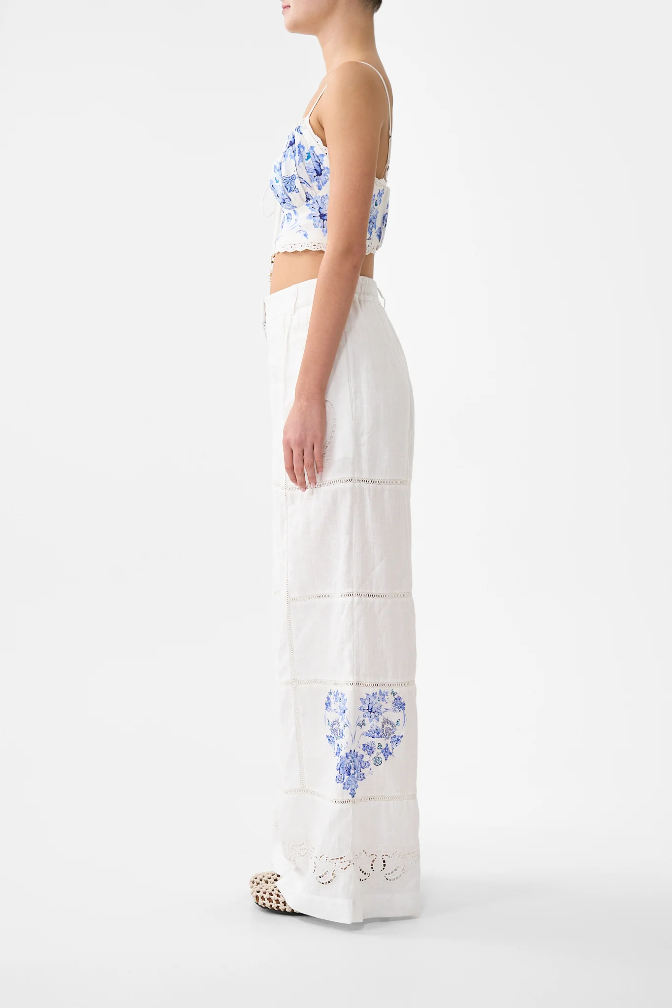 WIDE LEG WAISTED PANT ALL ABOUT THAT LACE - Image 4