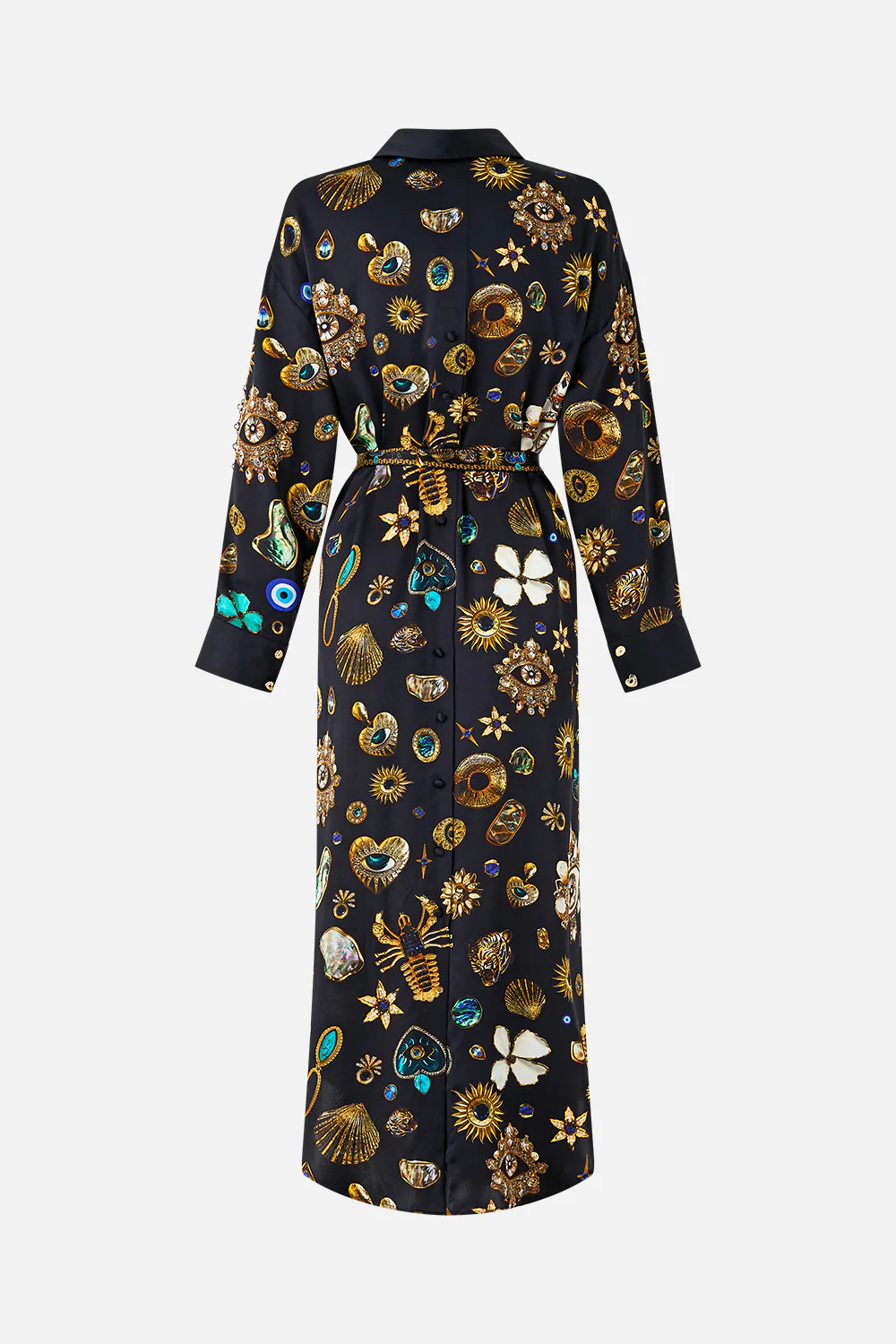 SHIRT DRESS WITH BACK BUTTON DETAIL AMULETS AND ALCHEMY - Image 7