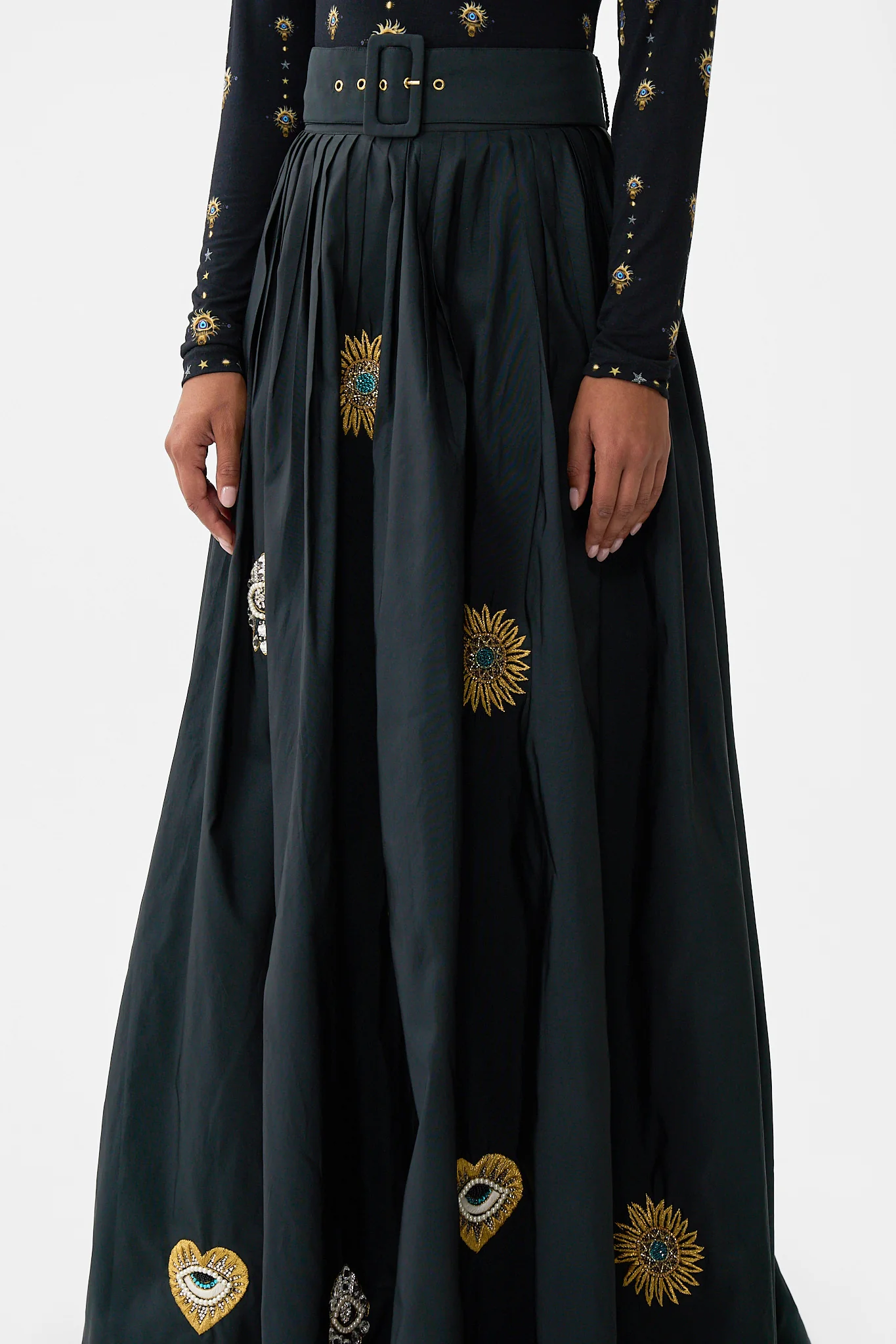 BELTED TAFFETA MAXI SKIRT AMULETS AND ALCHEMY - Image 5
