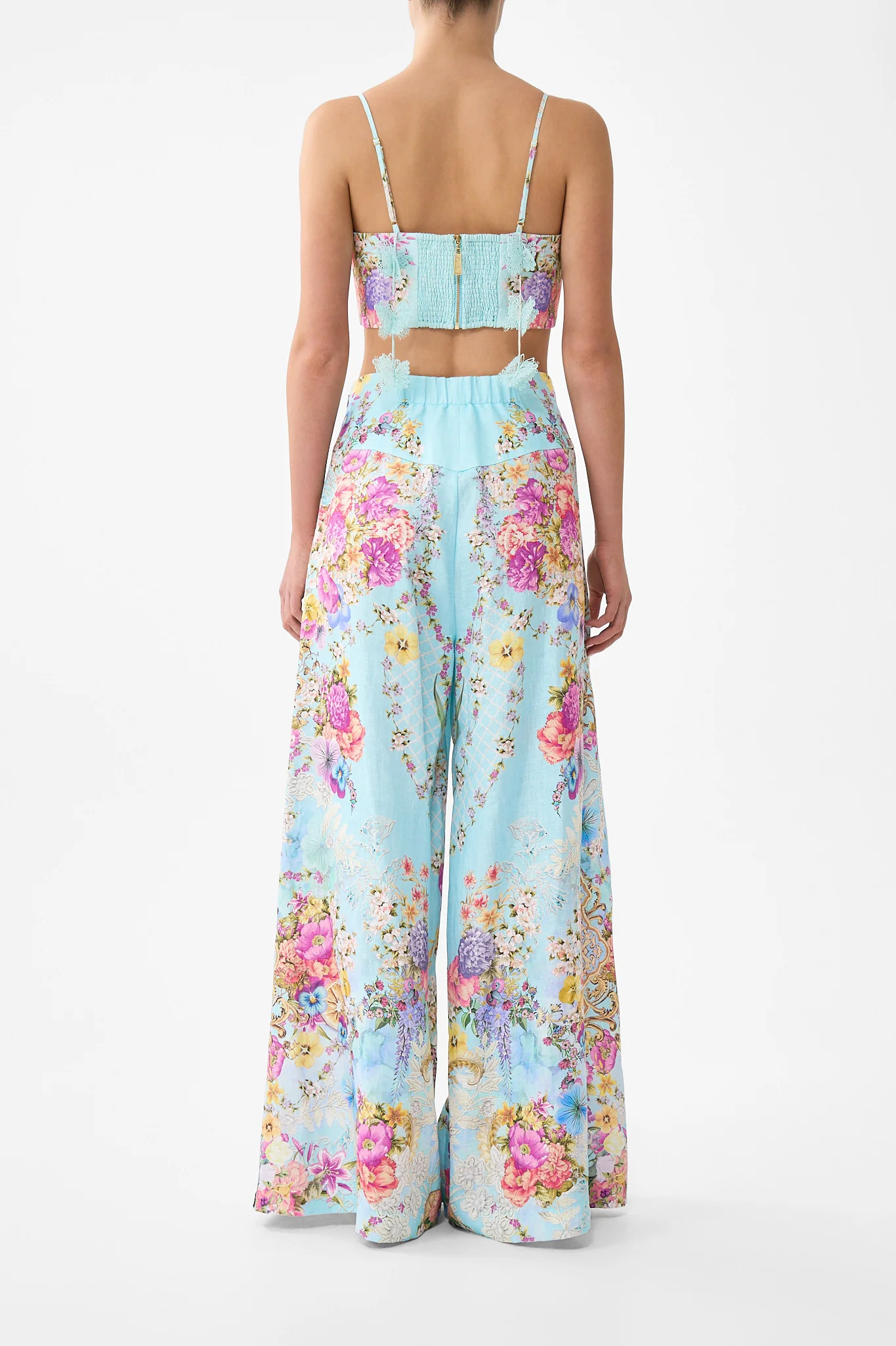 CORSET CROP TOP BAZAAR BLOOMS - Image 2