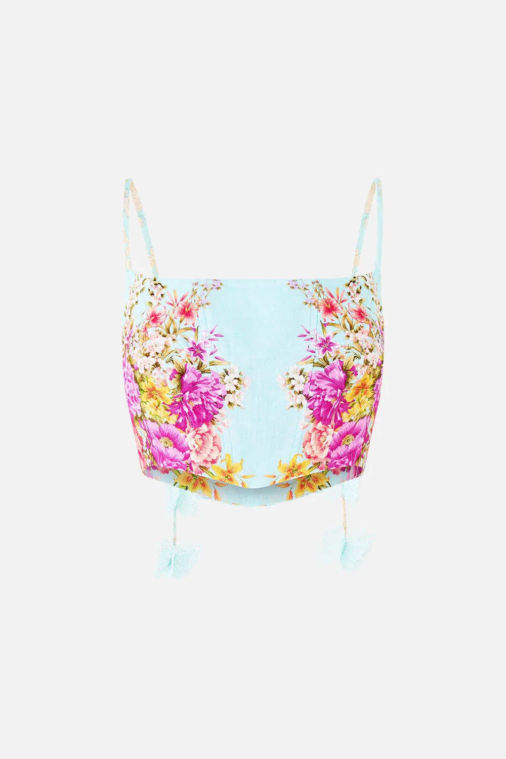 CORSET CROP TOP BAZAAR BLOOMS - Image 3