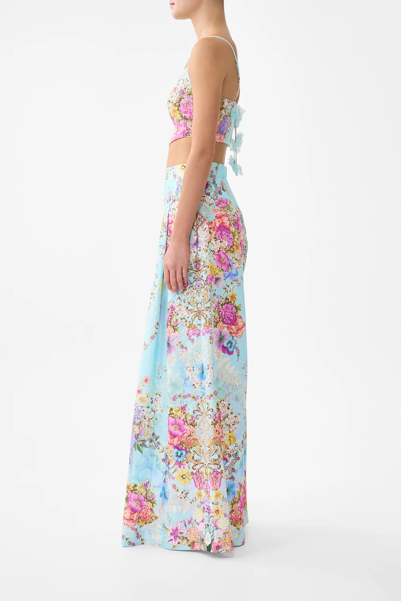 CORSET CROP TOP BAZAAR BLOOMS - Image 4