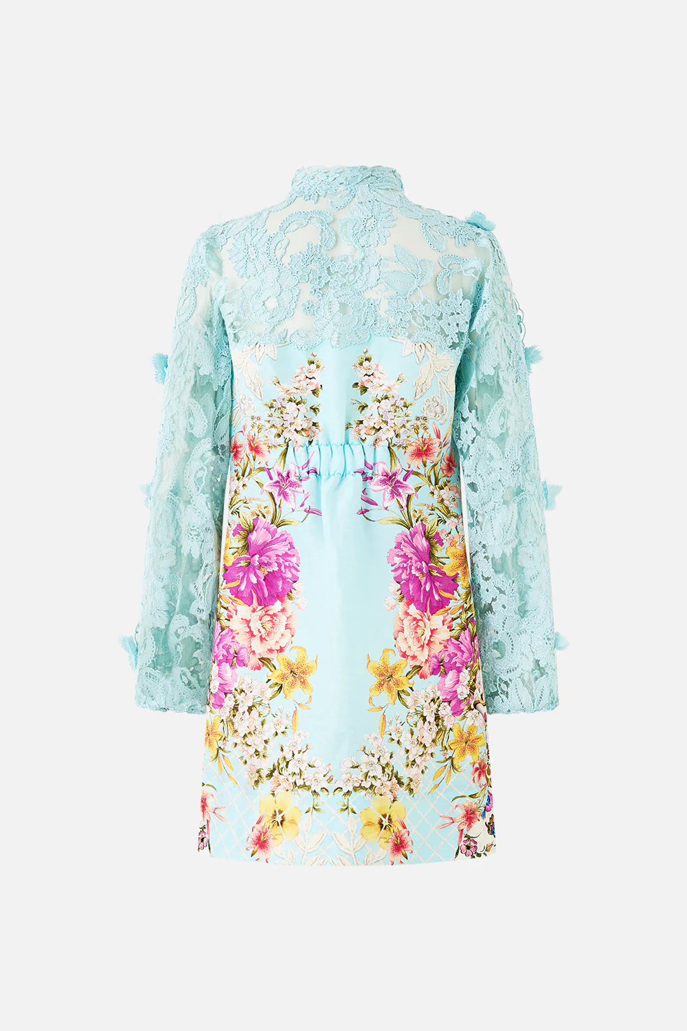 LACE SLEEVE MINI DRESS BAZAAR BLOOMS - Image 7