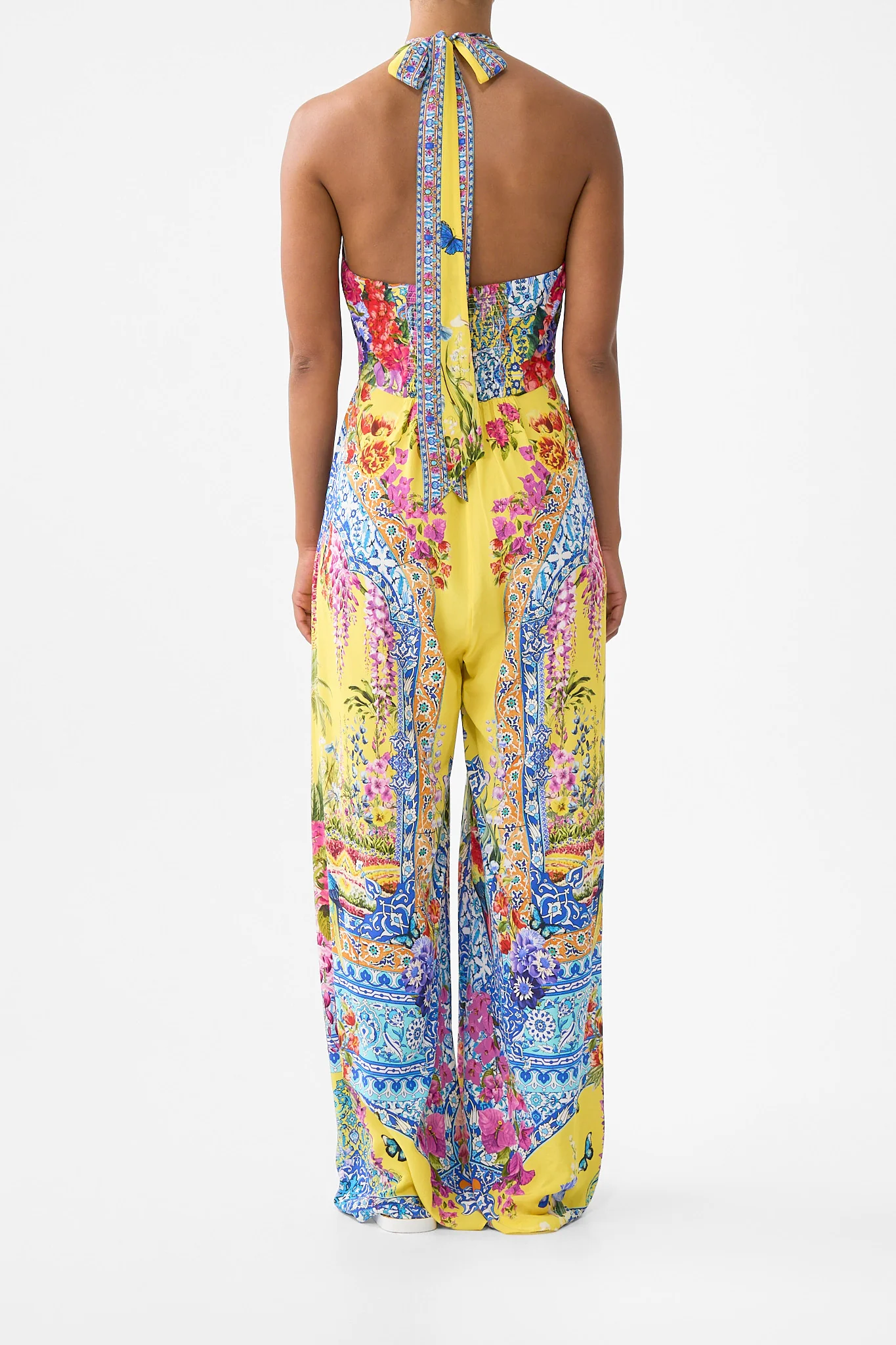 HALTERNECK JUMPSUIT WITH TIE NECK SULTANAHMET SUMMER - Image 2