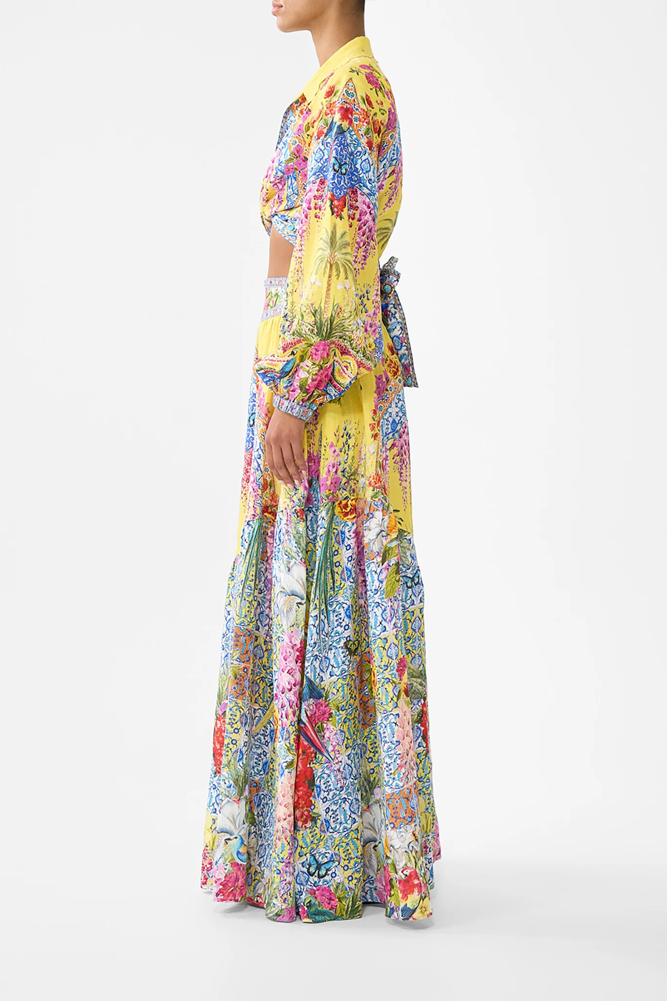 SKIRT WITH SHAPED SEAM SULTANAHMET SUMMER - Image 4