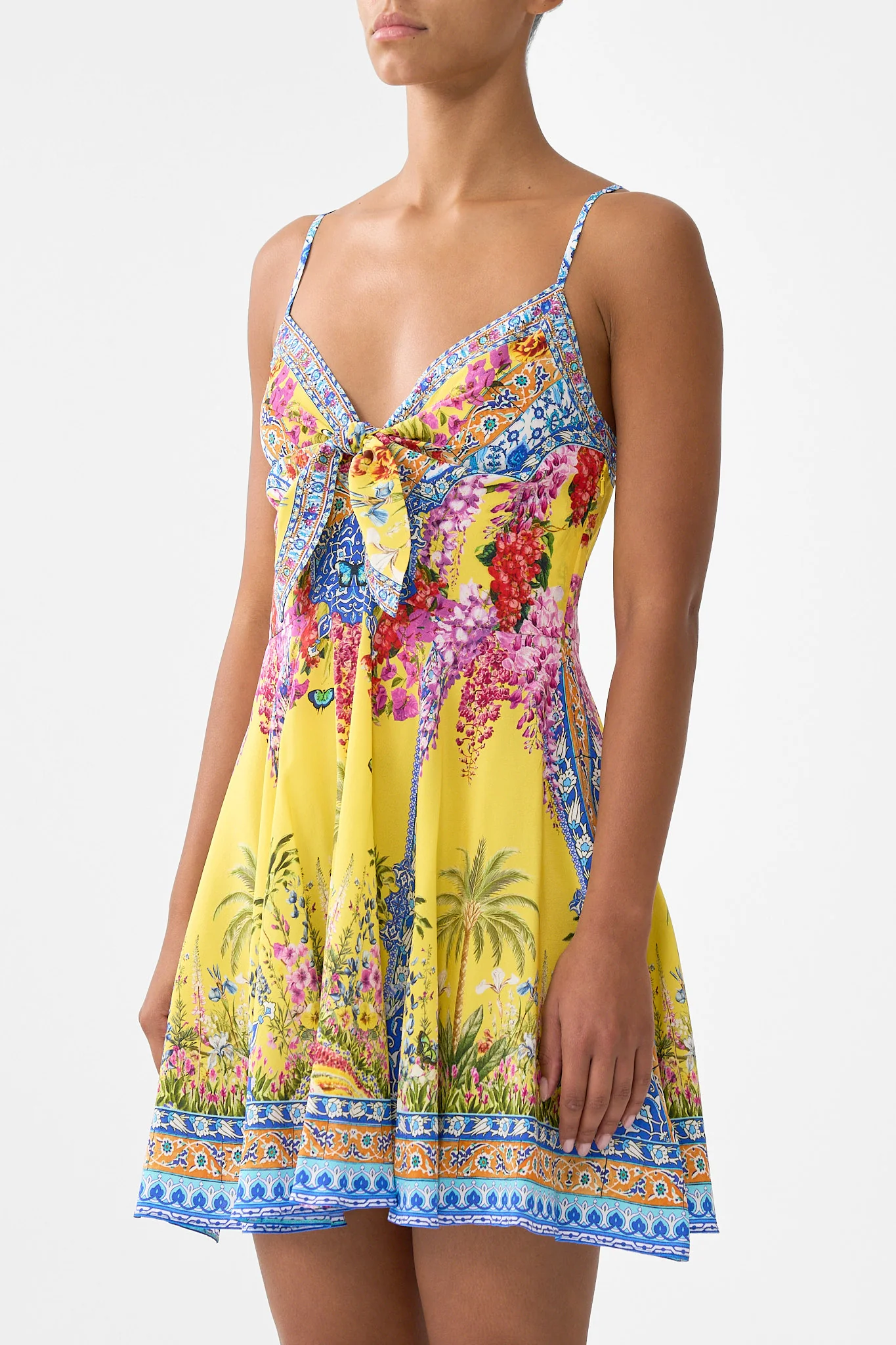 SHORT DRESS WITH TIE FRONT SULTANAHMET SUMMER - Image 5