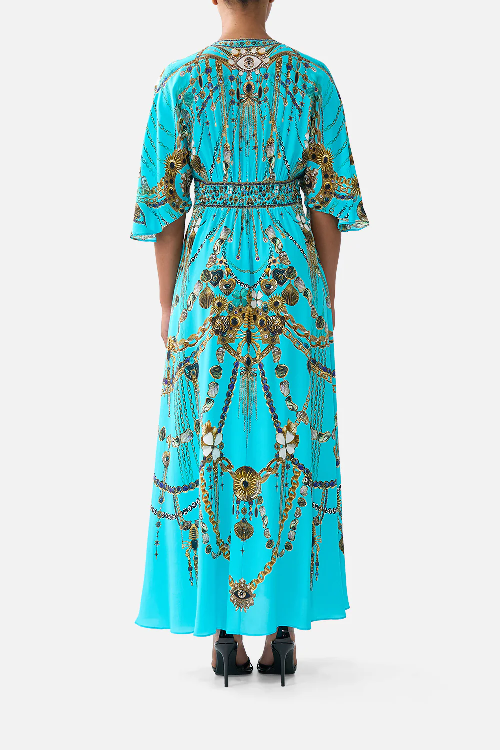 TWIST FRONT WAISTED DRESS TOTEMS AND TREASURES - Image 2
