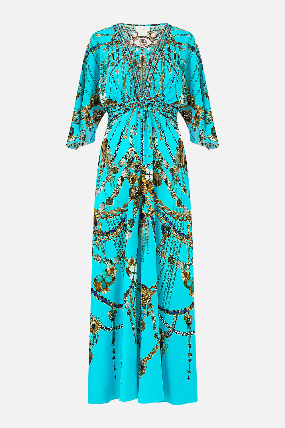 TWIST FRONT WAISTED DRESS TOTEMS AND TREASURES - Image 3