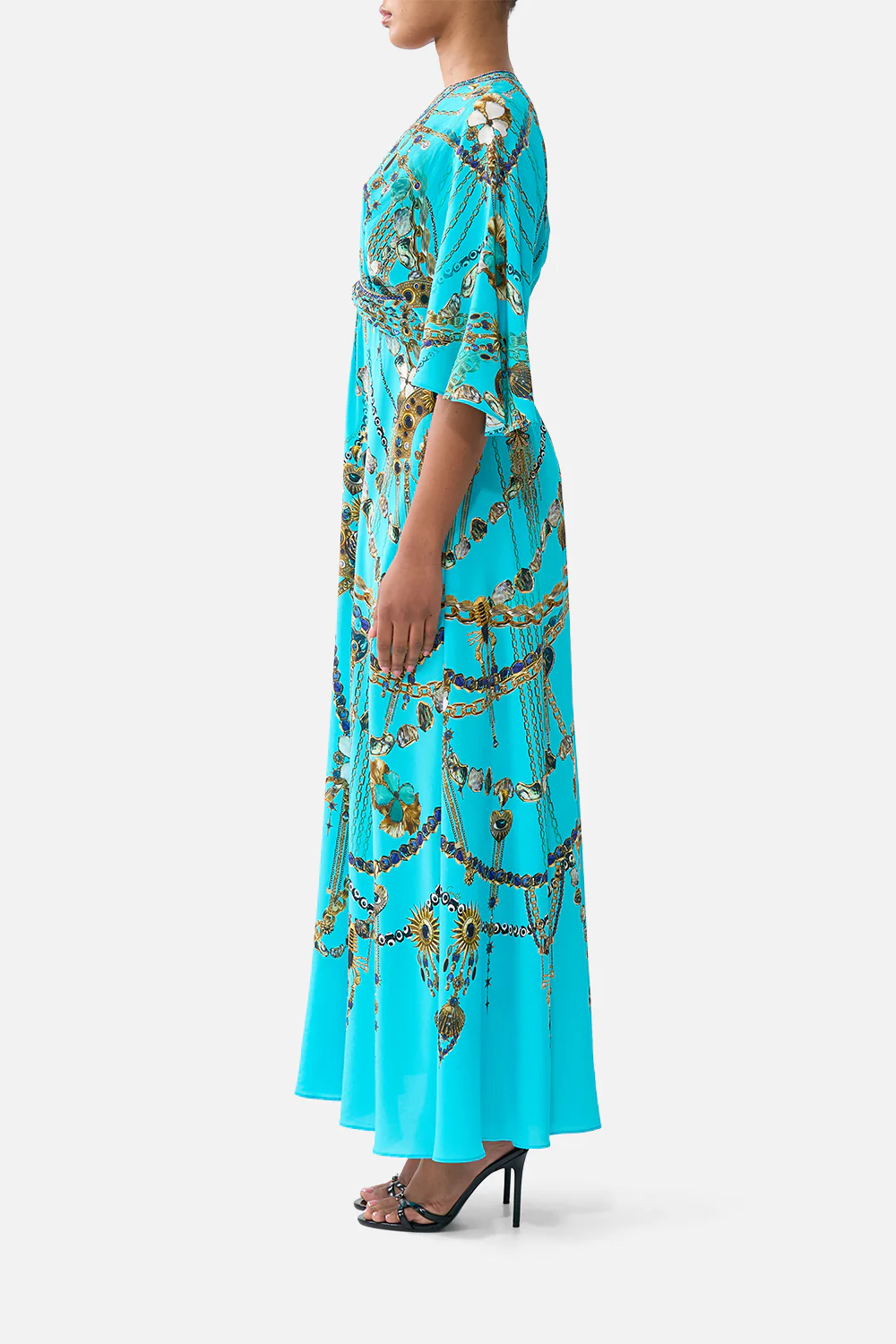 TWIST FRONT WAISTED DRESS TOTEMS AND TREASURES - Image 4