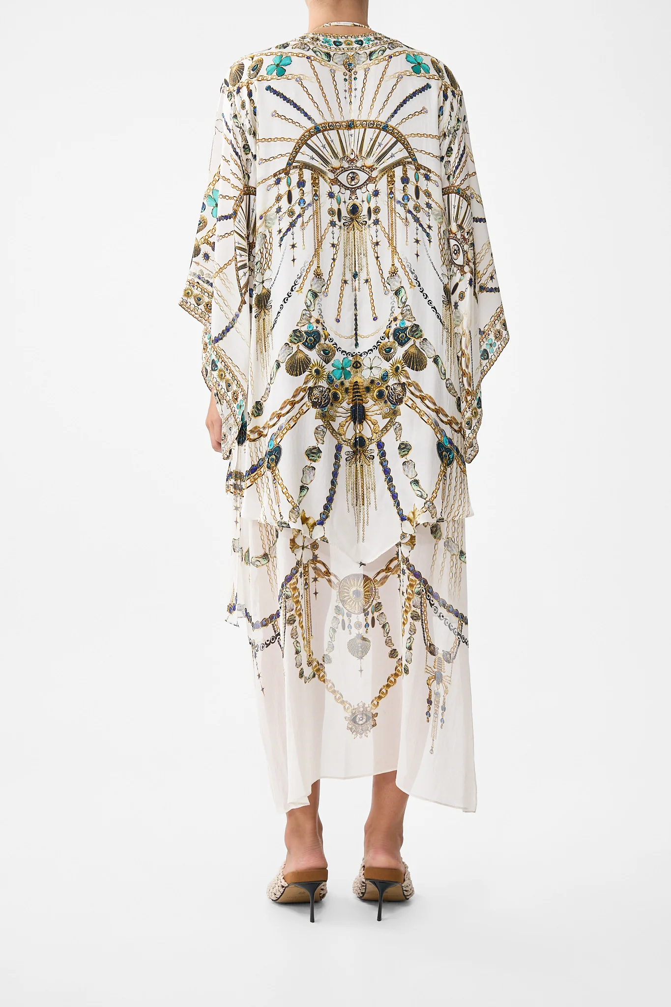 KIMONO WITH LONG UNDERLAYER CHAIN GANG - Image 2