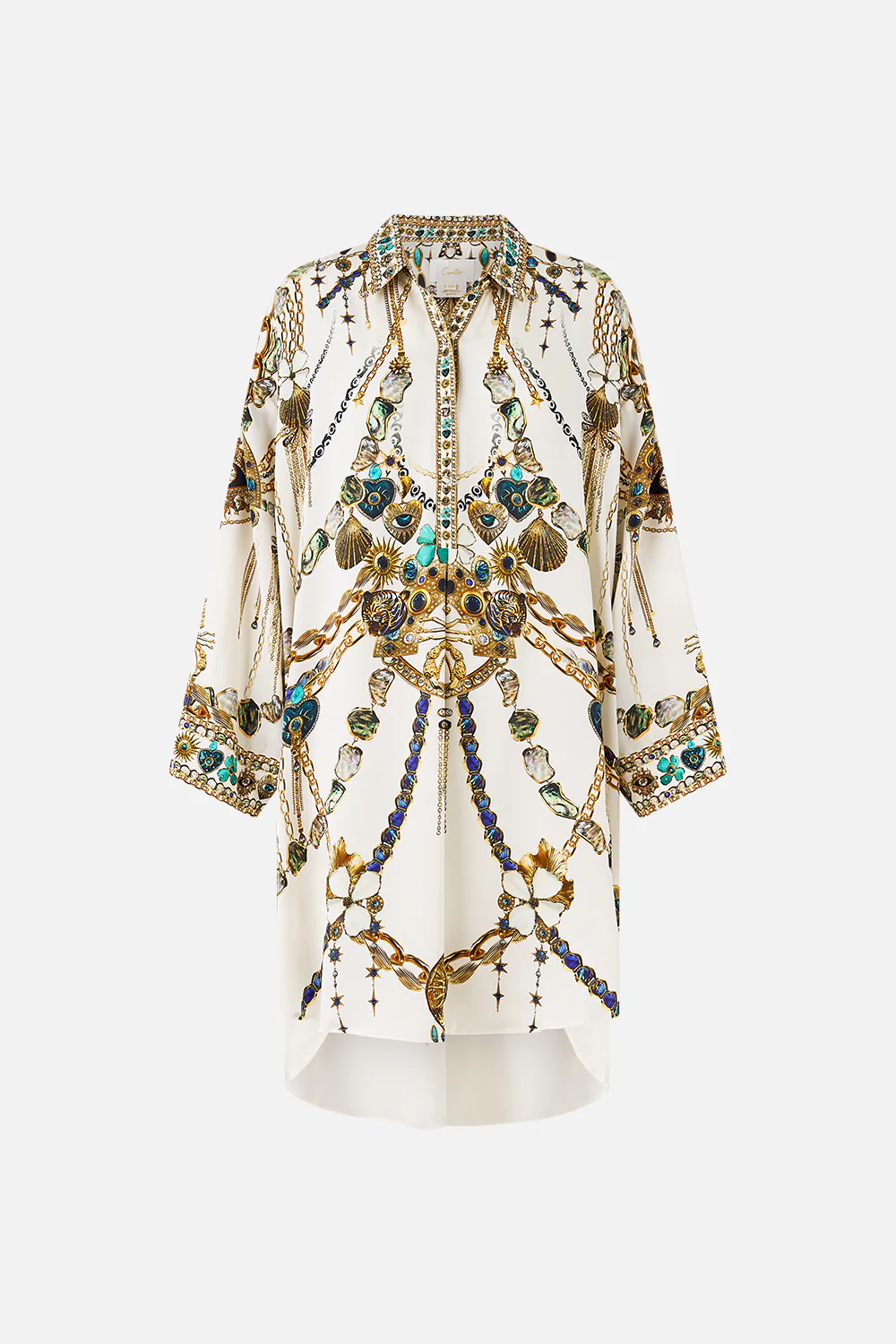 RELAXED HIGH LOW SHIRT DRESS CHAIN GANG - Image 3