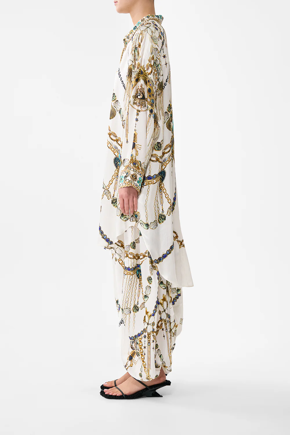 RELAXED HIGH LOW SHIRT DRESS CHAIN GANG - Image 4