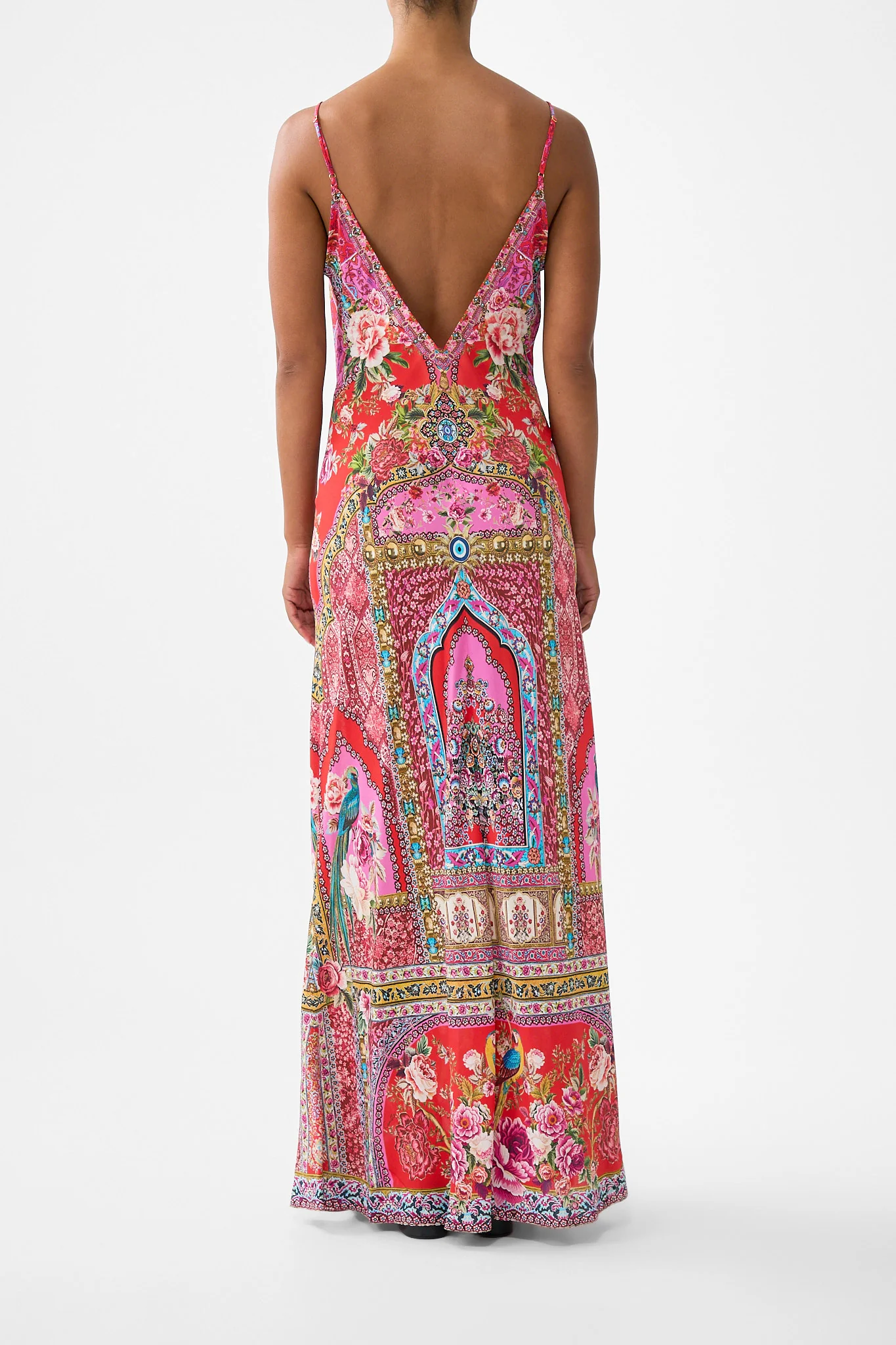 V-NECK FULL LENGTH BIAS SLIP DRESS HEIRLOOM EMPIRE - Image 2