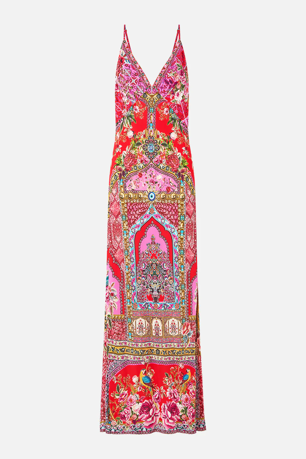 V-NECK FULL LENGTH BIAS SLIP DRESS HEIRLOOM EMPIRE - Image 3