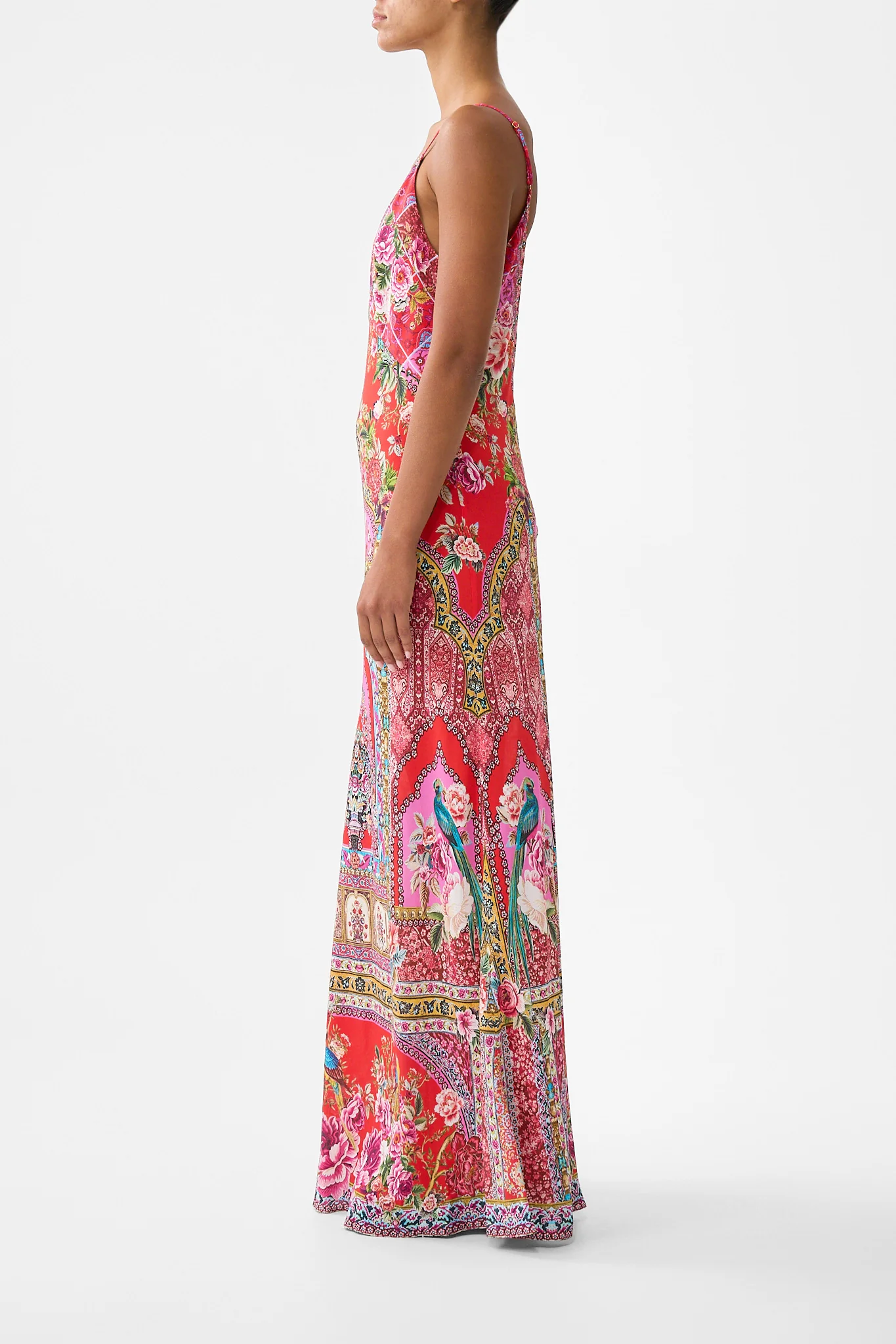 V-NECK FULL LENGTH BIAS SLIP DRESS HEIRLOOM EMPIRE - Image 4