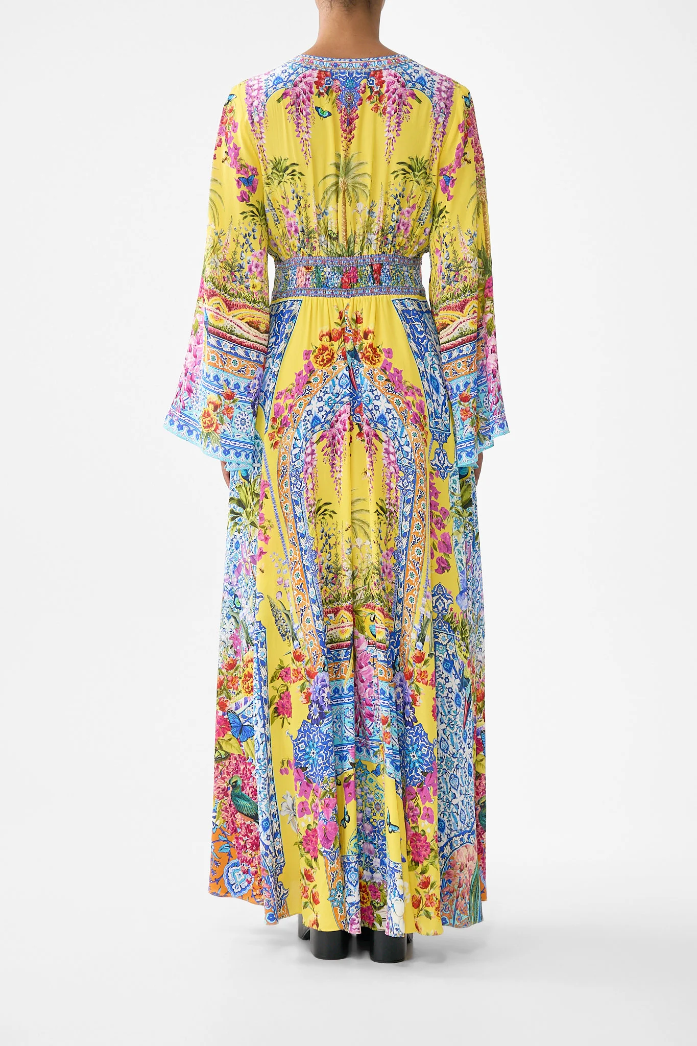 KIMONO SLEEVE DRESS WITH SHIRRING DETAIL SULTANAHMET SUMMER - Image 2