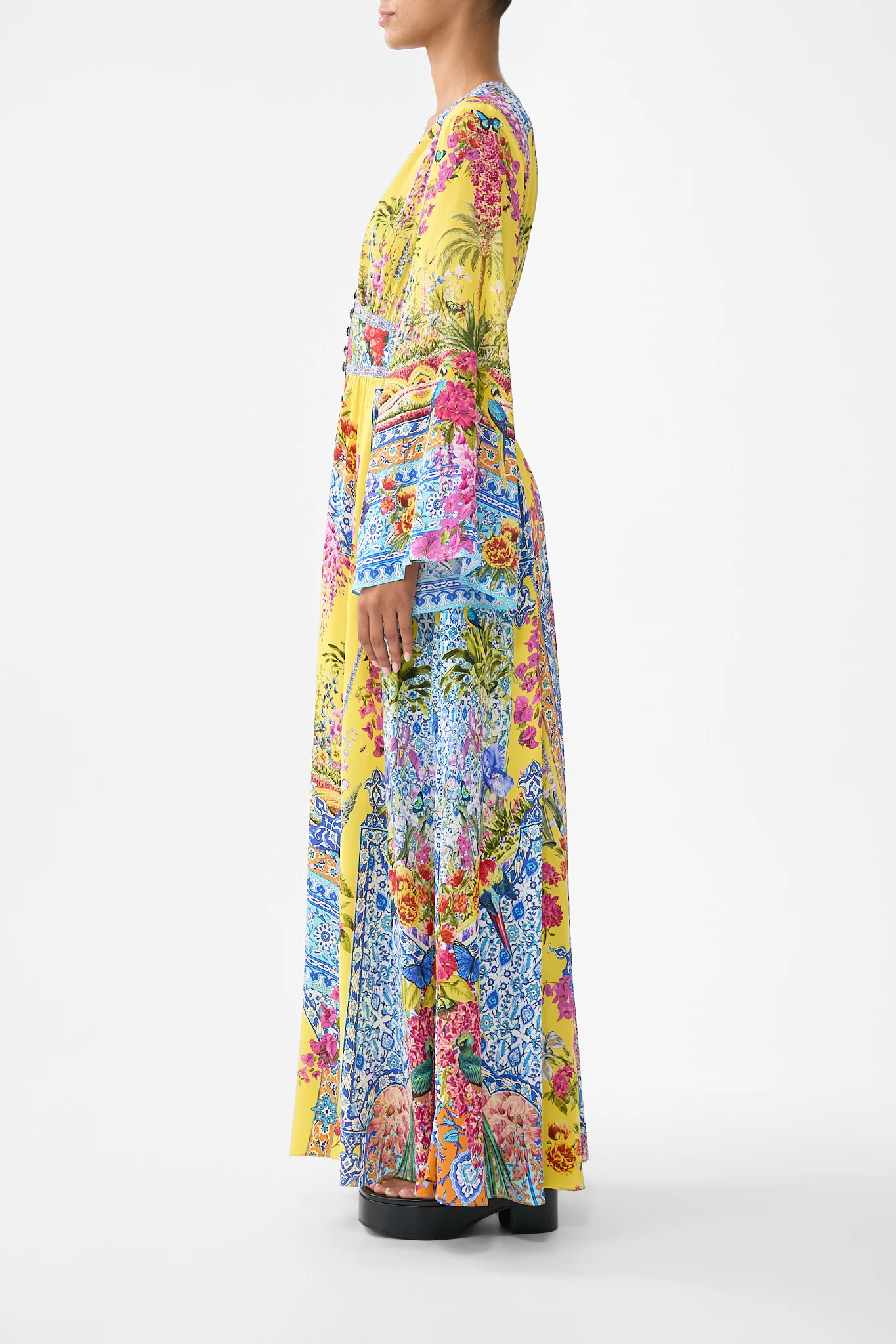 KIMONO SLEEVE DRESS WITH SHIRRING DETAIL SULTANAHMET SUMMER - Image 4