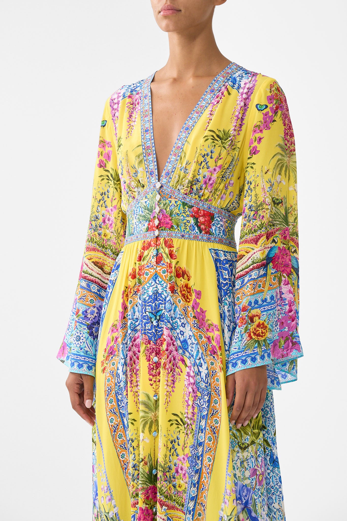 KIMONO SLEEVE DRESS WITH SHIRRING DETAIL SULTANAHMET SUMMER - Image 5