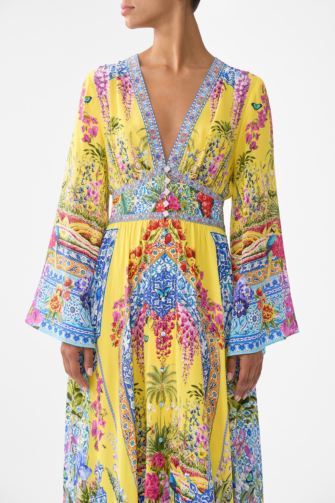 KIMONO SLEEVE DRESS WITH SHIRRING DETAIL SULTANAHMET SUMMER - Image 6