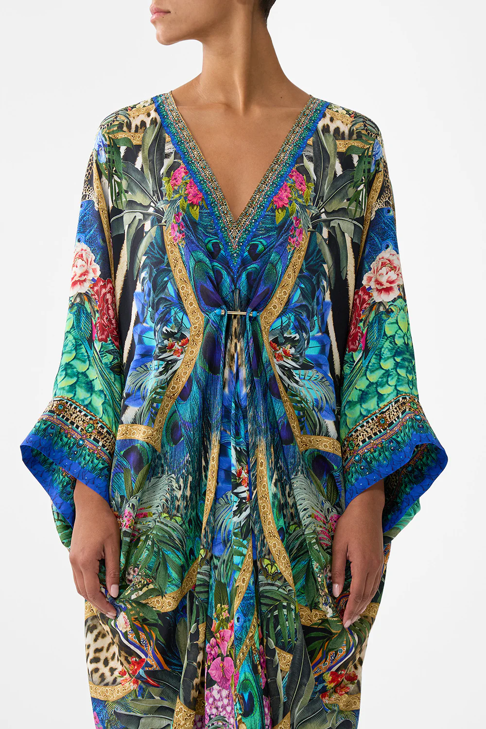 PIERCED V-NECK KAFTAN ANIMAL ALCHEMY - Image 6
