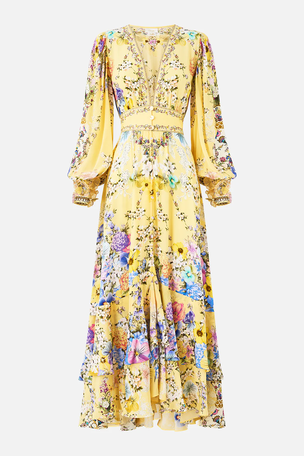 LONG BUTTON FRONT DRESS DARLING BUDS - Image 3