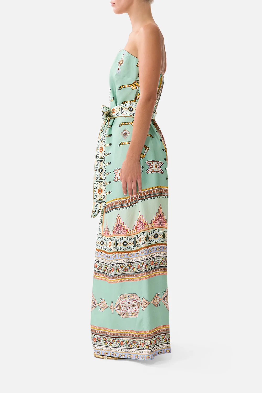 FRONT PLEAT STRAPLESS JUMPSUIT LEGEND HAS IT - Image 4
