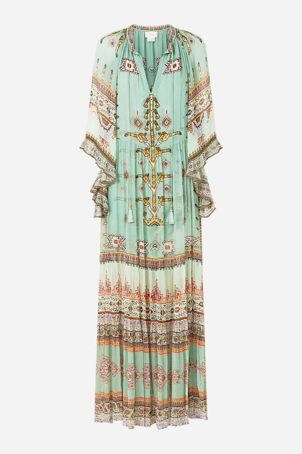 WIDE SLEEVE GATHERED DRESS LEGEND HAS IT - Image 3