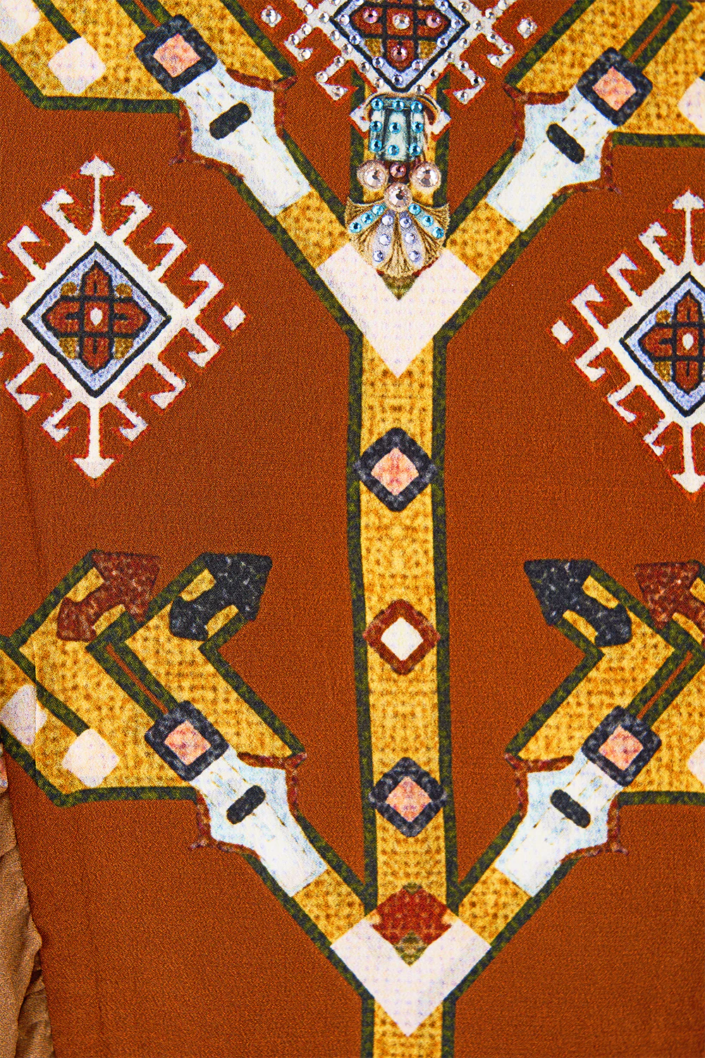 LACE UP FRONT BLOUSON SLEEVE BLOUSE FABRIC OF TIME - Image 7