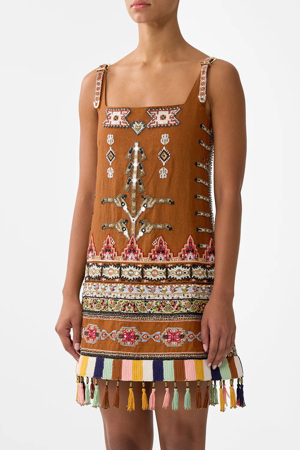 SQUARE NECK SHIFT DRESS FABRIC OF TIME - Image 5