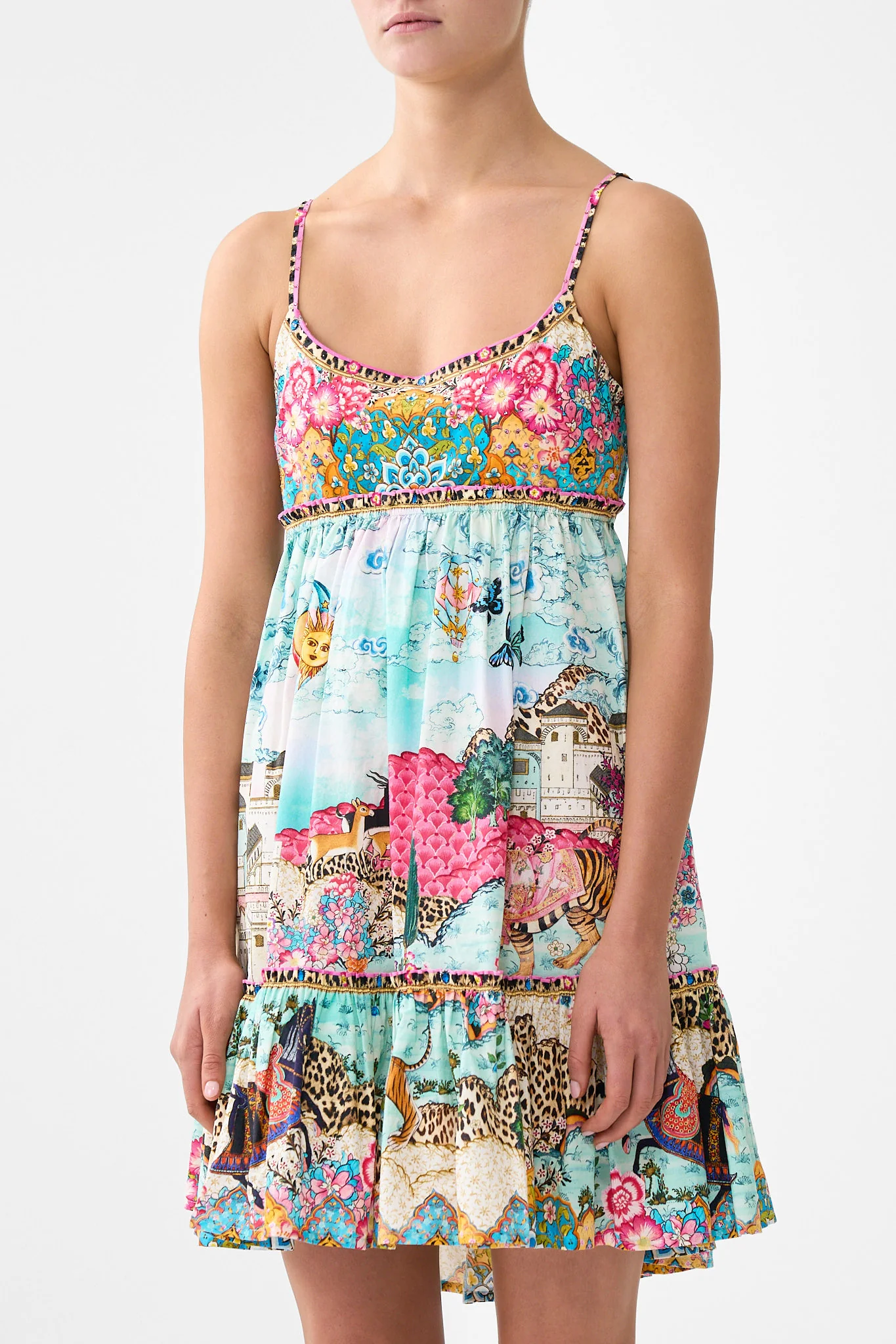 SHORT DRESS WITH JERSEY BODICE MINIATURE MOMENTS - Image 5