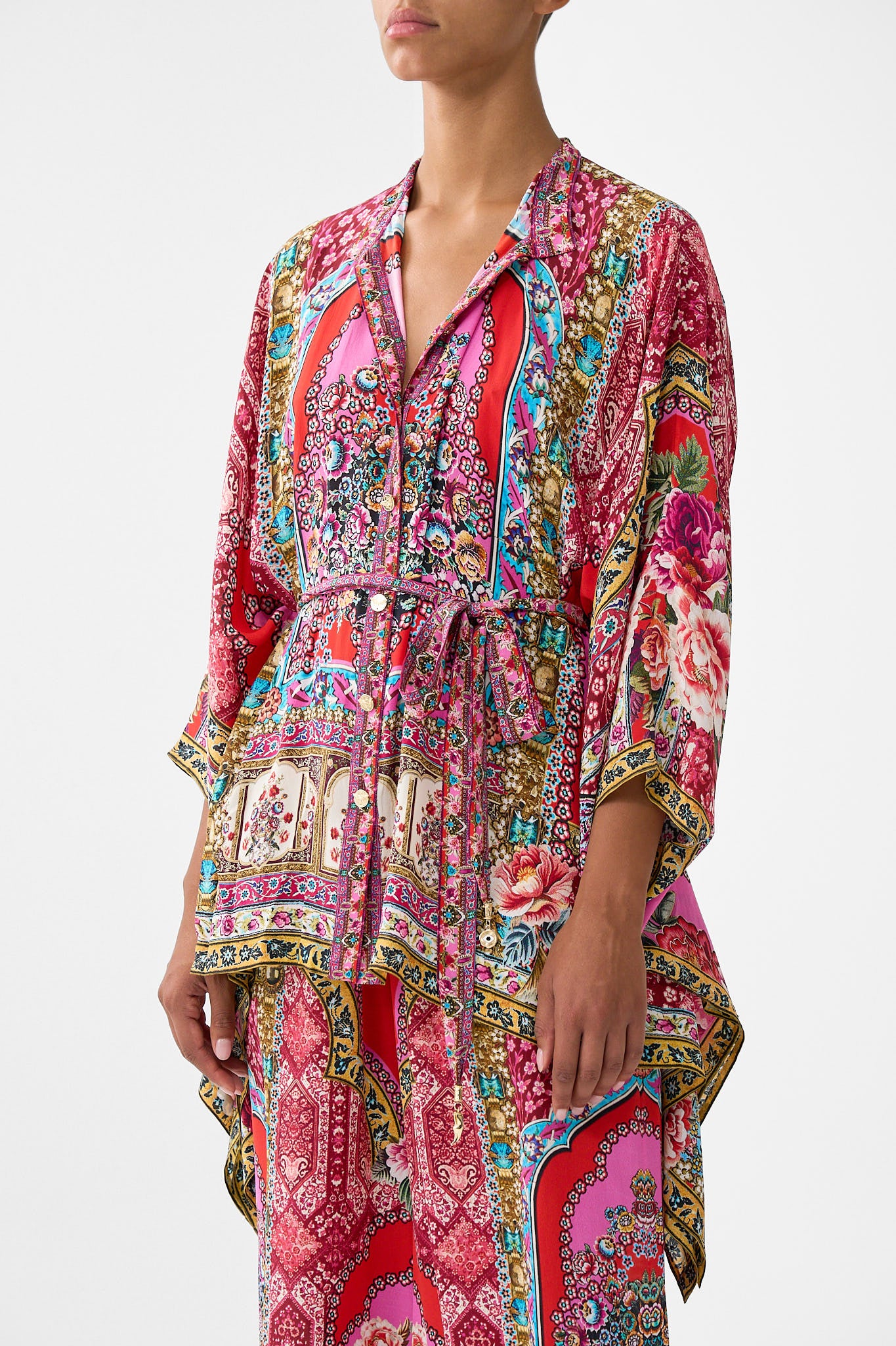 BUTTON THROUGH SCARF BLOUSE HEIRLOOM EMPIRE - Image 5