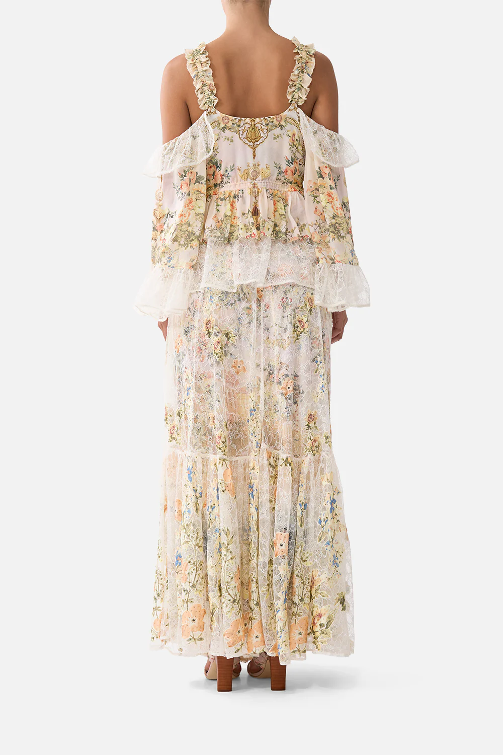 WAISTBAND RUFFLE HEM SKIRT TWILIGHT IN ISTANBUL - Image 2